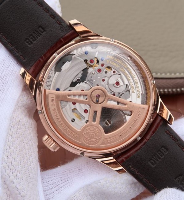 Replica IWC AZ Portuguese Tourbillon IW5046 RG Black Dial - Top club