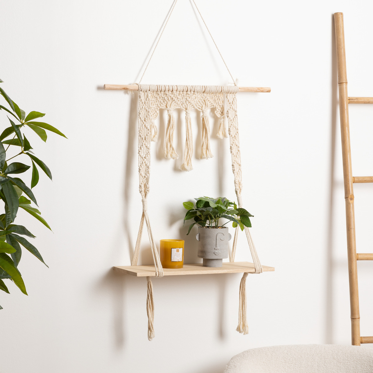 Wall shelf Ivory white, 60x80 cm