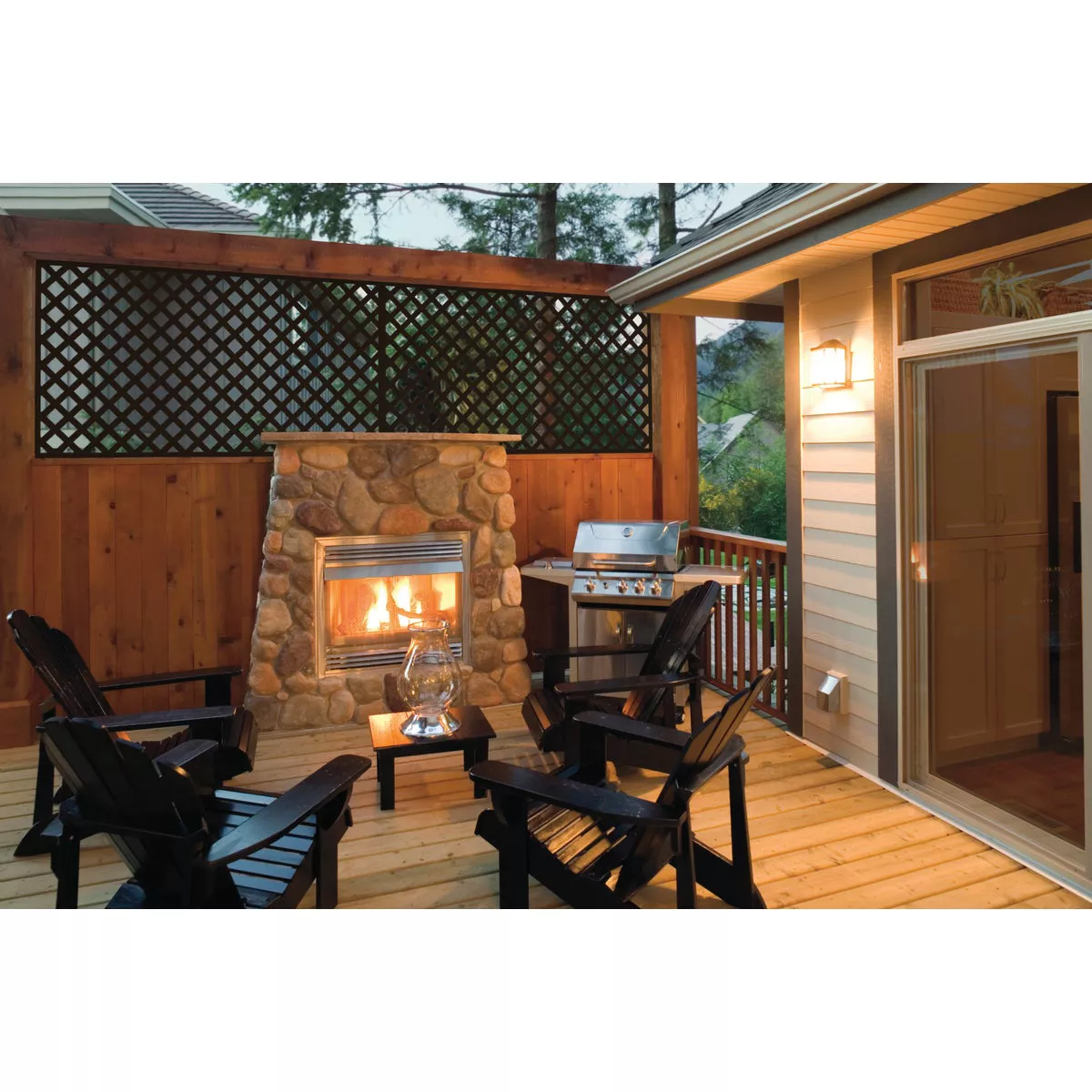 Deckorators 4 Ft. W x 8 Ft. L x 1/8 In. Thick Black Vinyl Lattice Panel