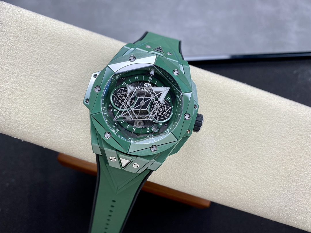 Hublot Big Bang Sang Bleu II Replica Watch Ceramic Green 44mm - Elite Watch Atelier