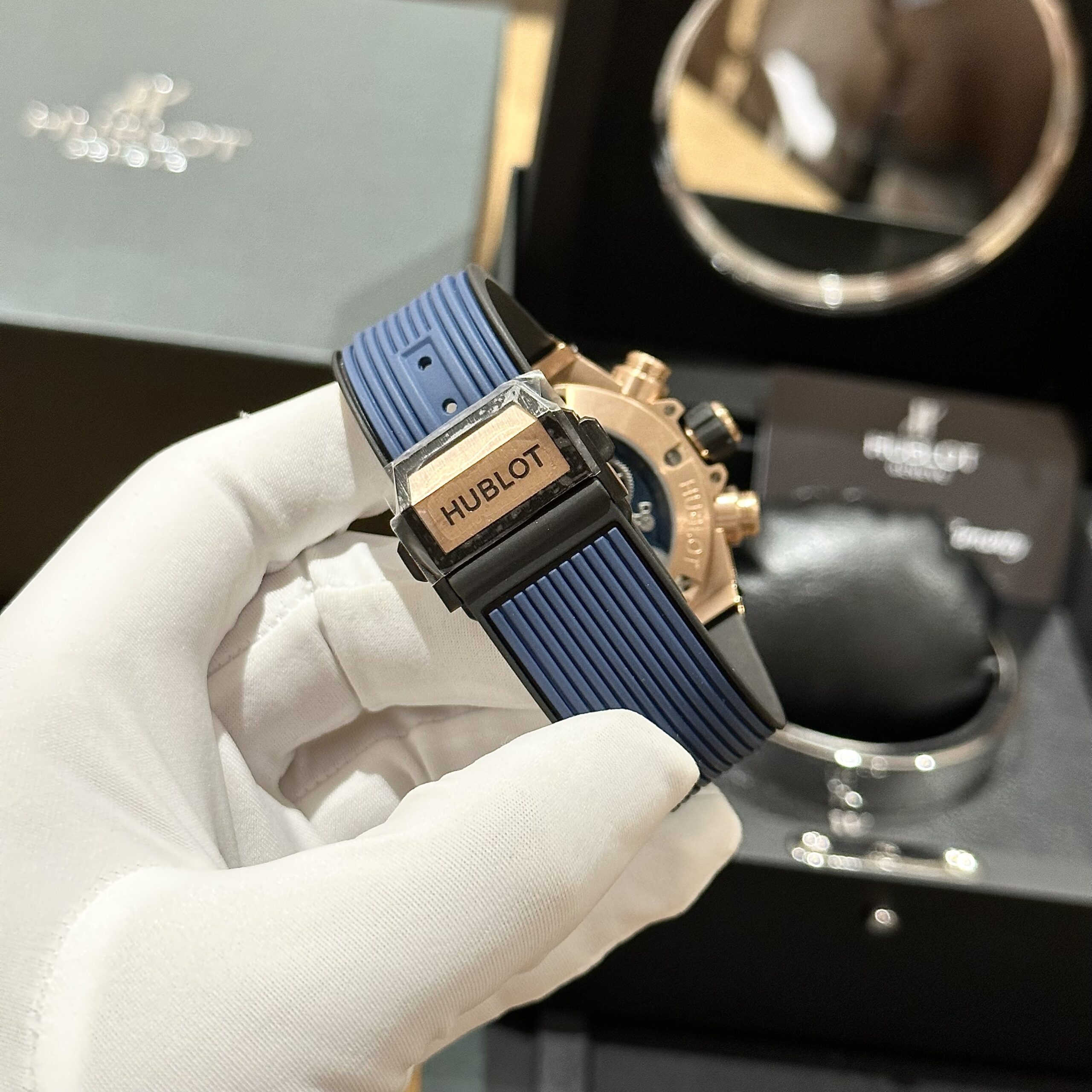 Hublot Replica 1:1 Watch Big Bang Unico King Gold Blue 44mm - Top club