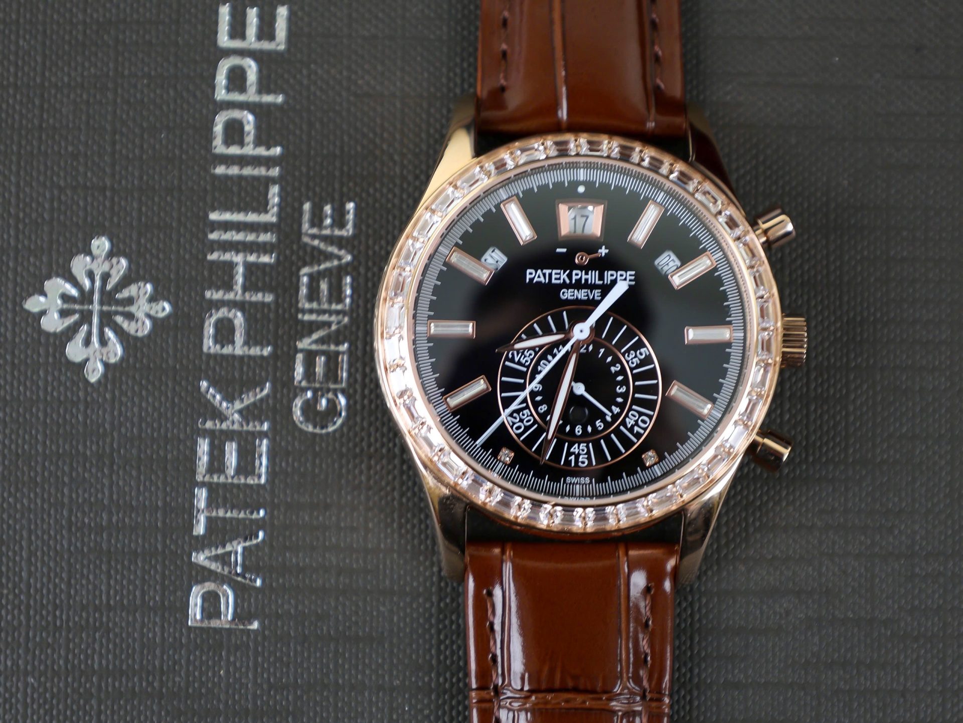 Patek Philippe Replica Watch Complications 5961R Dial Black TW Factory 40.5mm - Top club