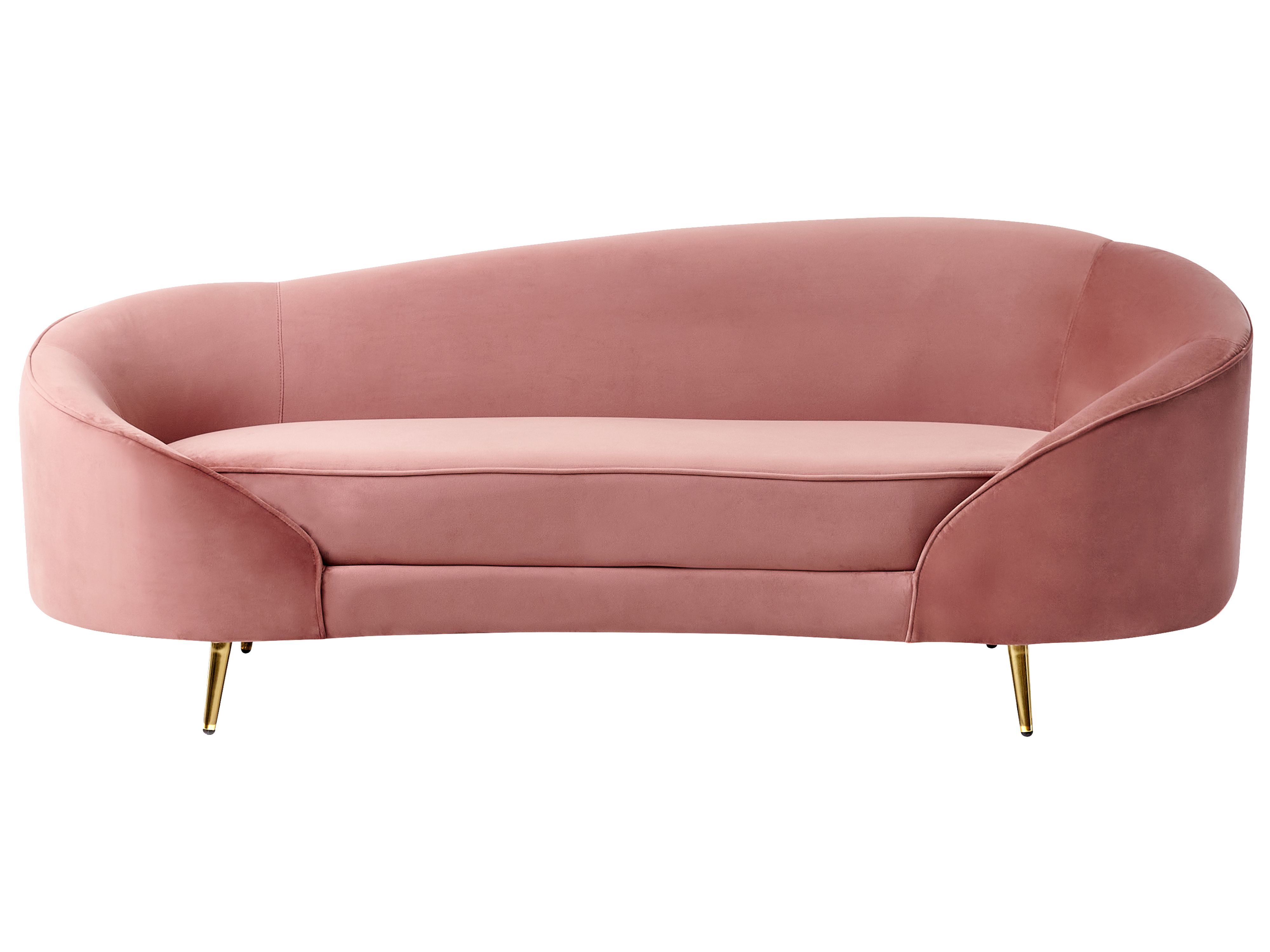 Sofa 2 Seater SAVAR Velvet Pink
