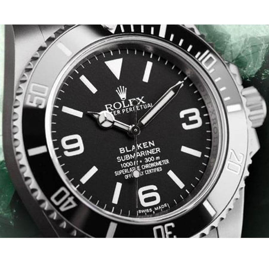 Rolex Submariner 6190 Blaken Black Dial Replica - Elite Watch Atelier