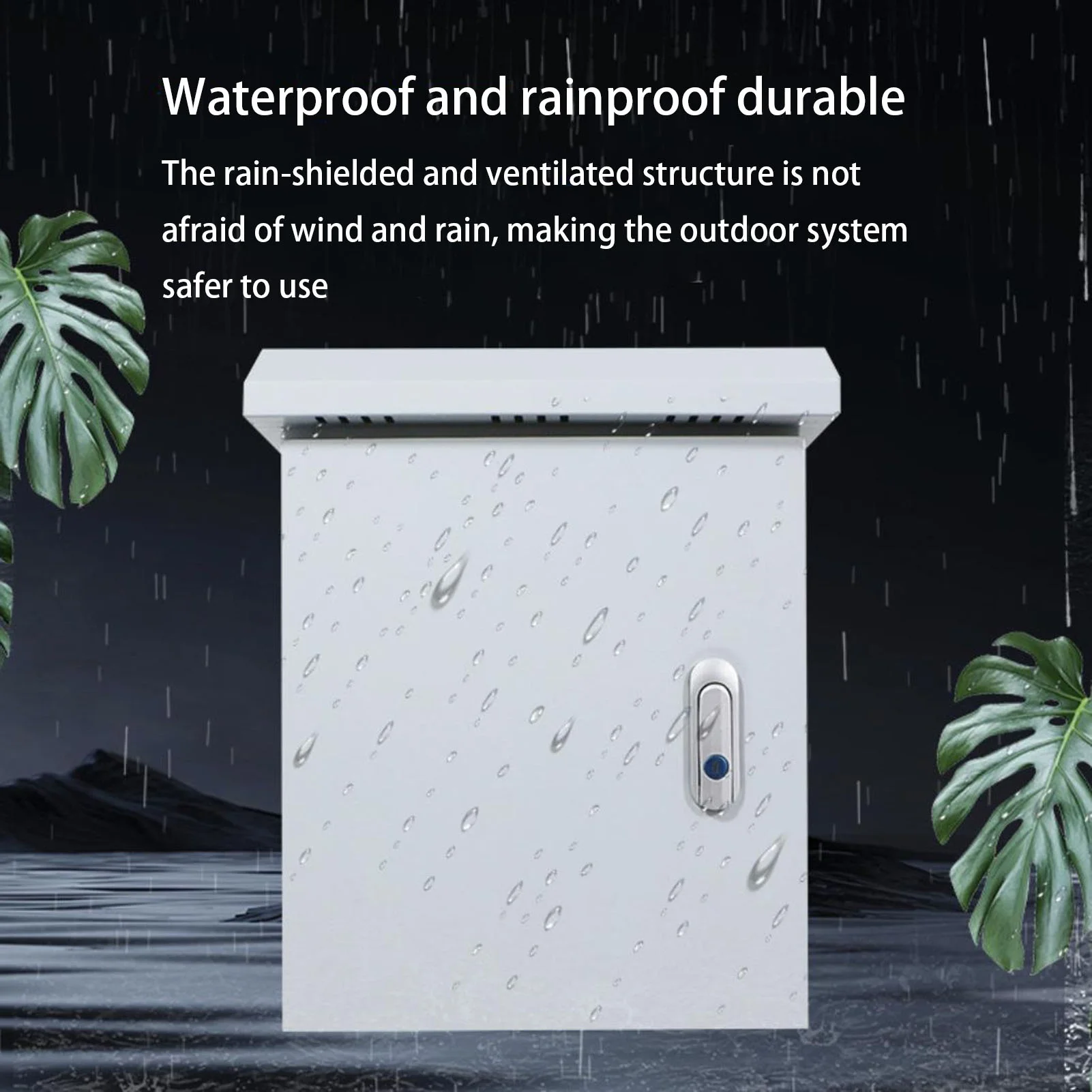 Electrical Junction Box Outdoor Waterproof Electrical Box Weatherproof Wall-Mounted Enclosure Large  Stainless Steel Project Box Utility Box