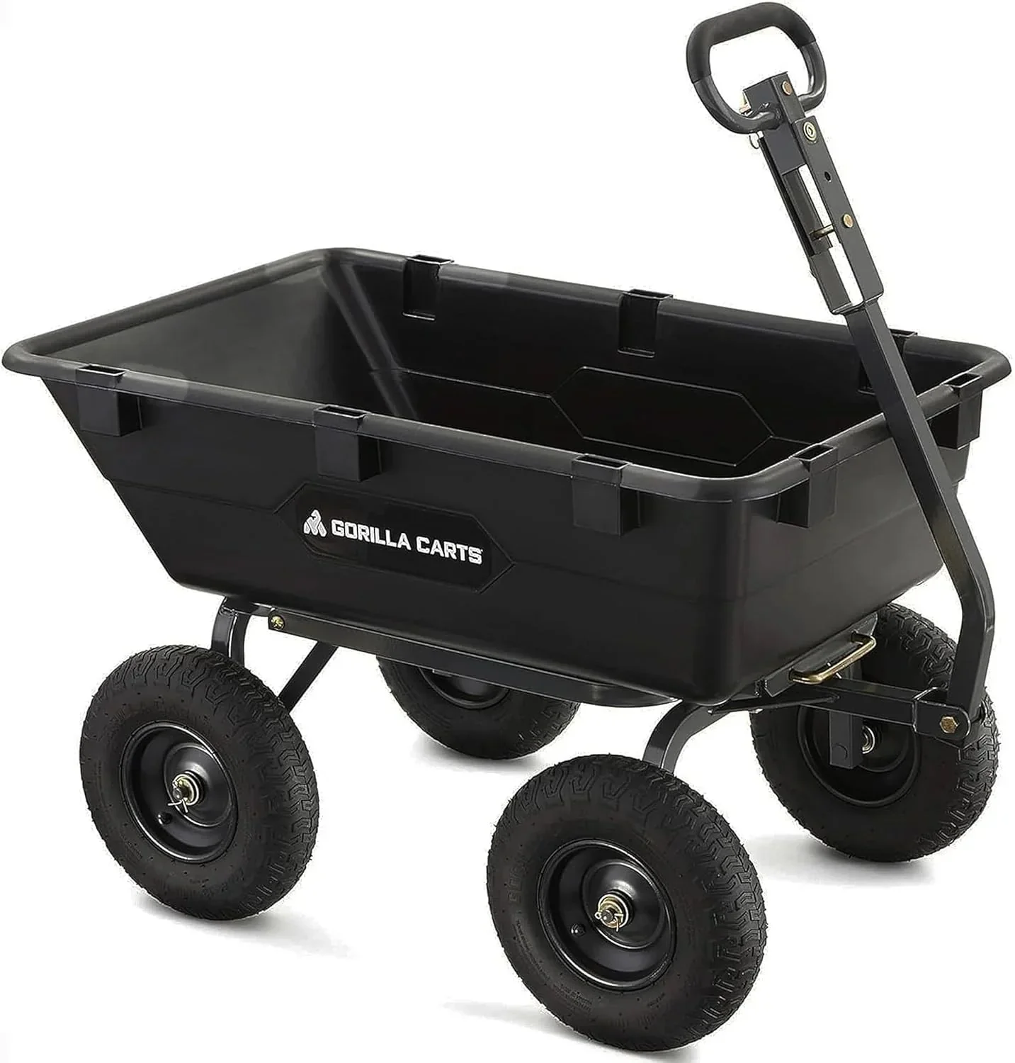 Gorilla Carts Utility Dump Wagon 6 Cubic Feet 1200 lb Capacity Black - GOR6PS Gorilla Carts Utility Dump Wagon 6 Cubic Feet 1200 lb Capacity Black - GOR6PS