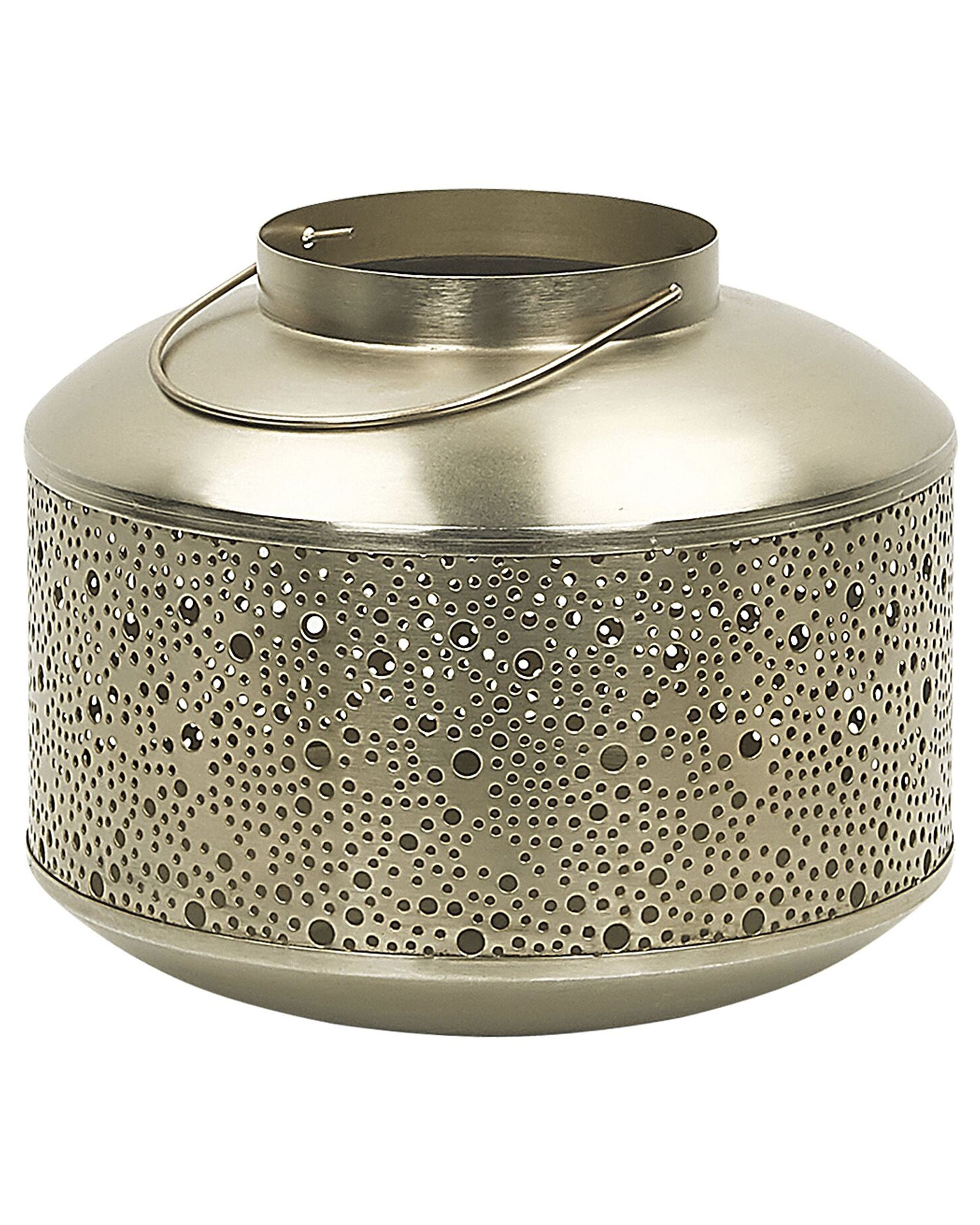 Lantern CORFU Metal 22 cm Gold