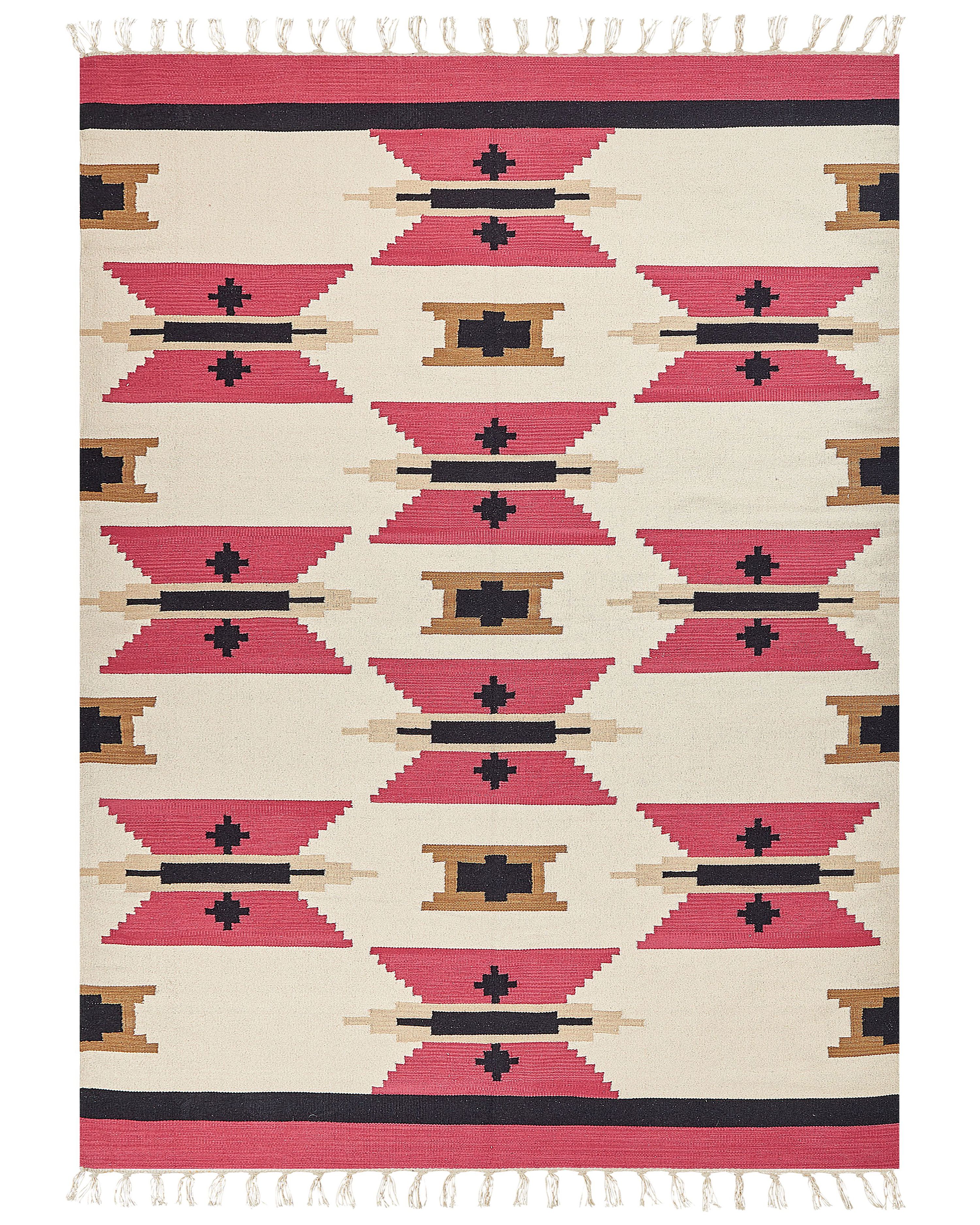 Rug GARNI Multicolour 160 x 230 cm Cotton Kilim