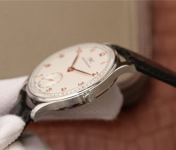 Replica IWC ZF Portuguese IW5454 White Dial Leather Strap RG Hand - Top club