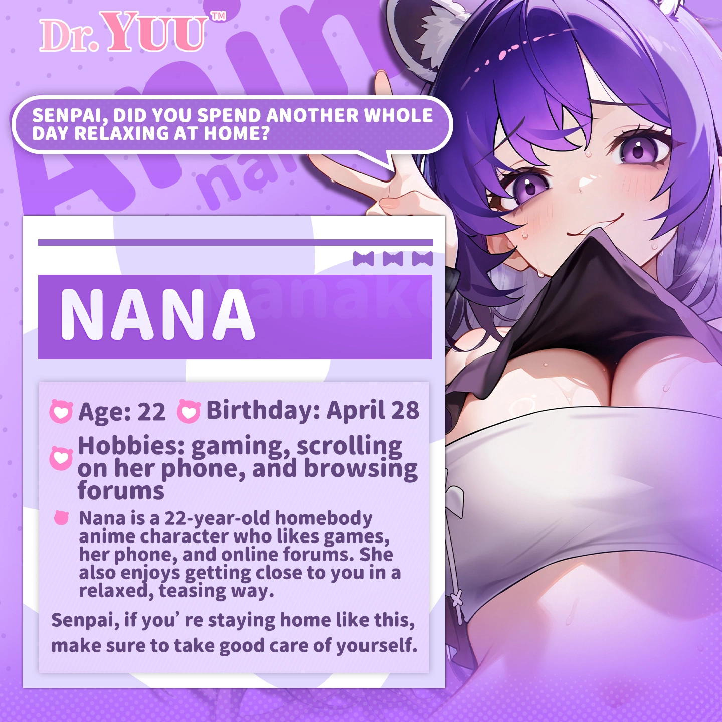 Dr.YUU anime masturbator character introduction, featuring an anime-inspired G-cup breast design and soft multilayer TPE construction