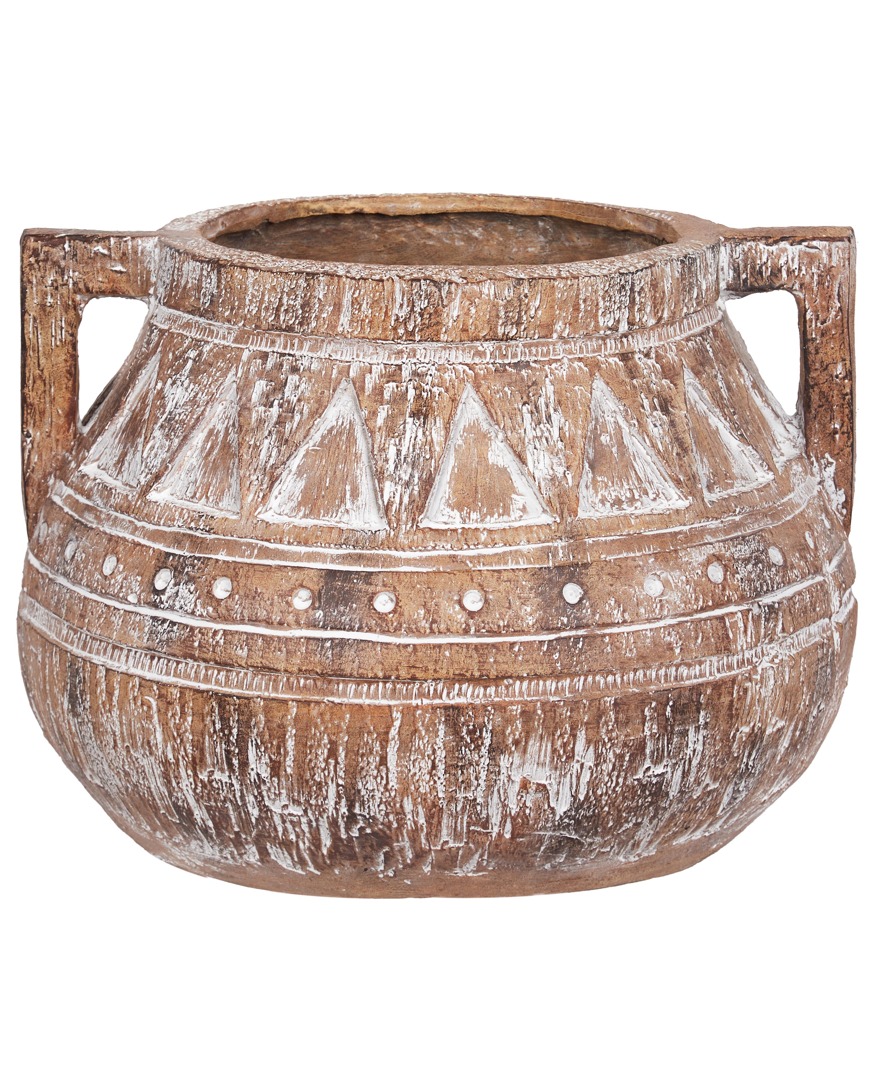 Plant Pot VARIEGATUM 27 cm Brown