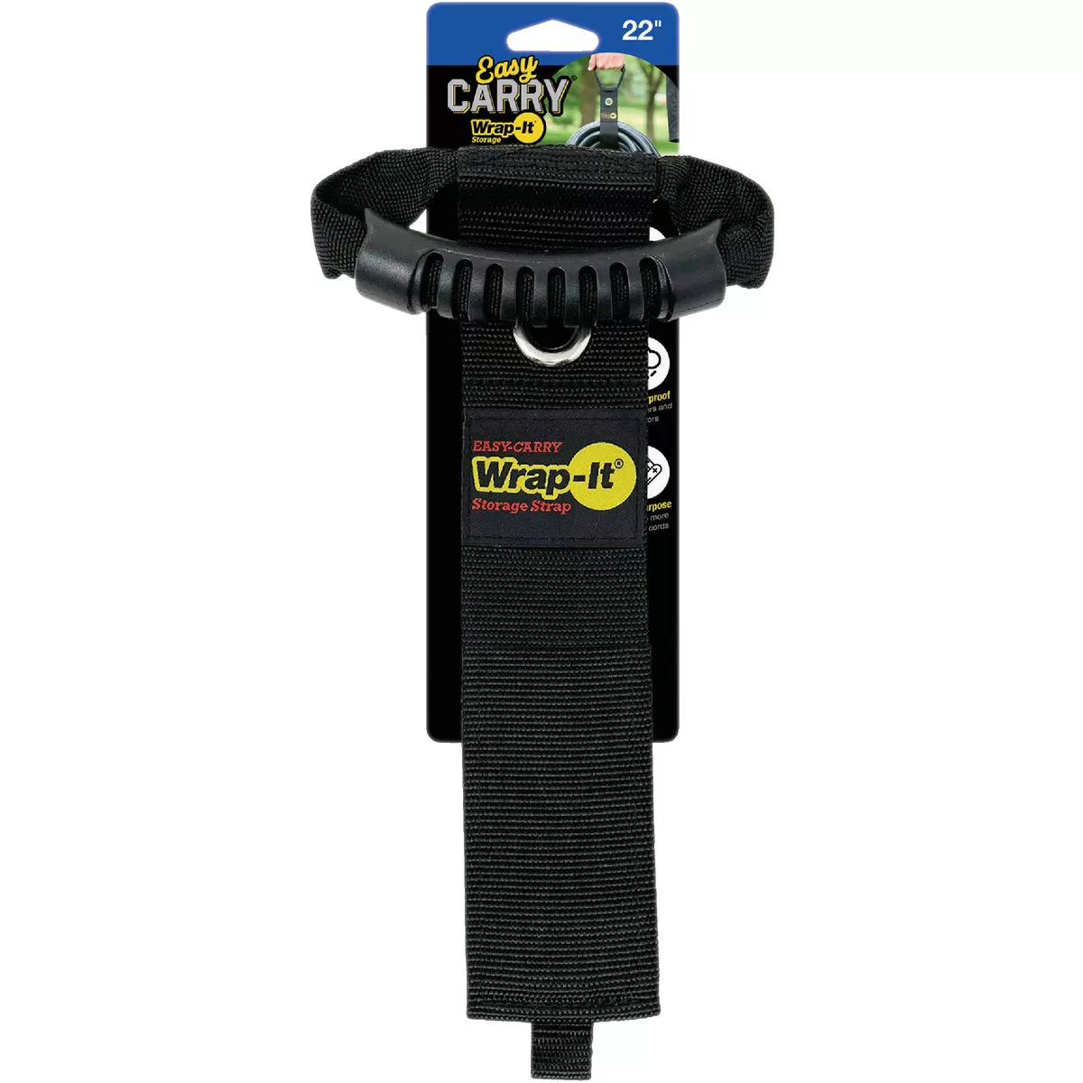 Wrap-It Storage Easy-Carry 22 In. Hook & Loop Carrying Strap with Handle