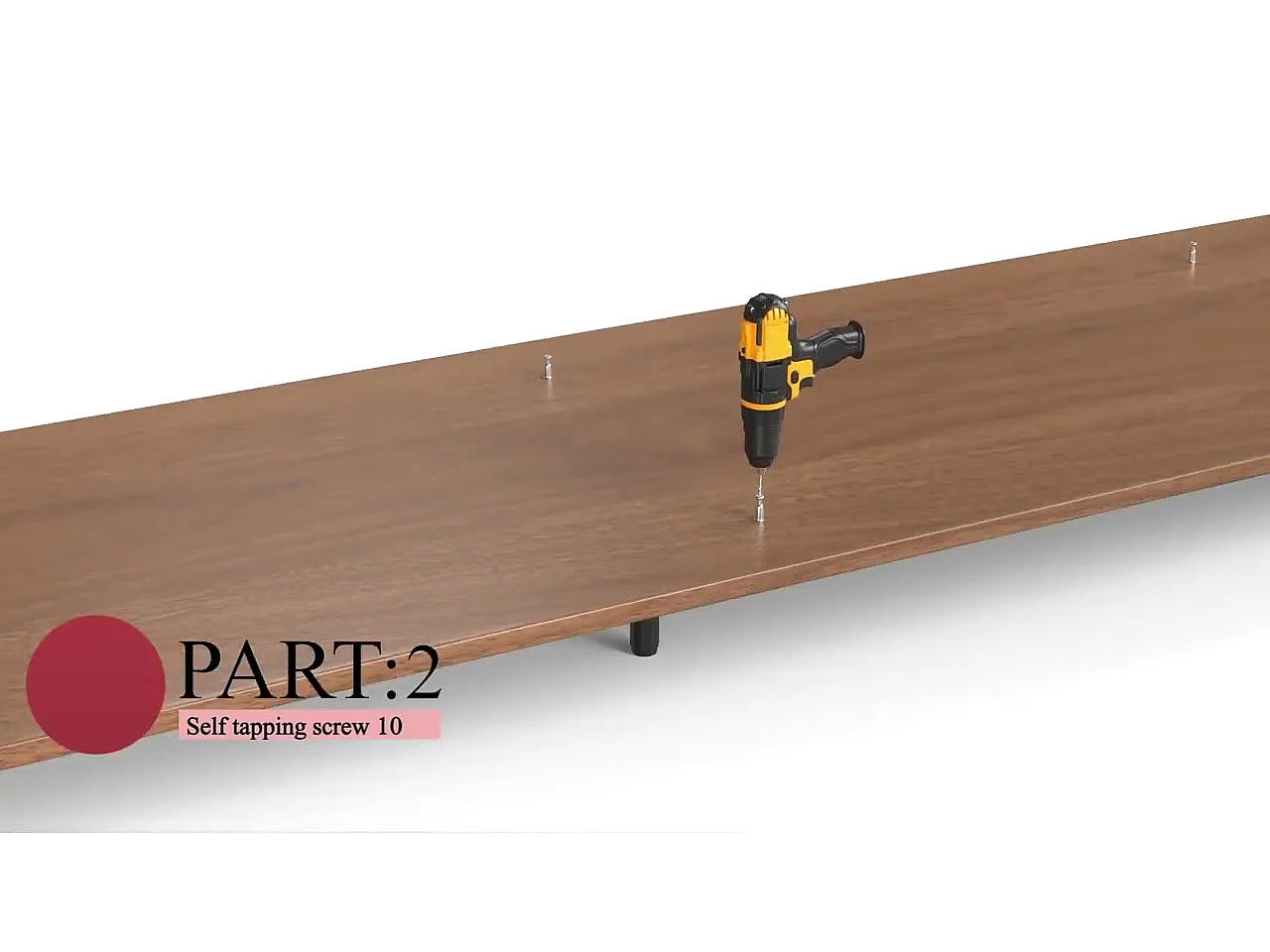 Meuble TV moderne 180 CM, avec grand espace de rangement, console multimédia 180 cm, pour salon et chambre, couleur noyer