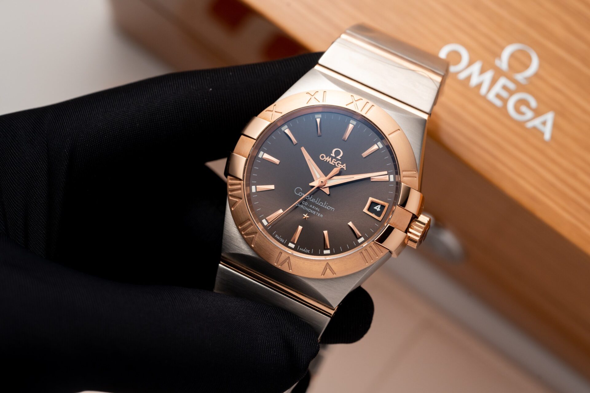 Omega Constellation Brown Dial Replica Watch VS Factory 38mm - Elite Watch Atelier