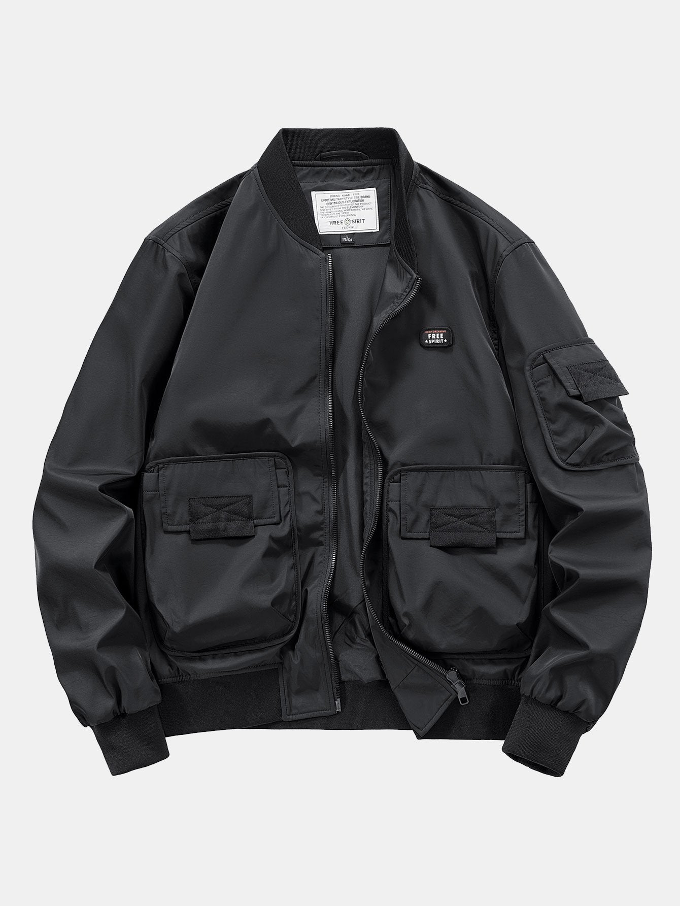 Multi Pockets Bomber Jacket