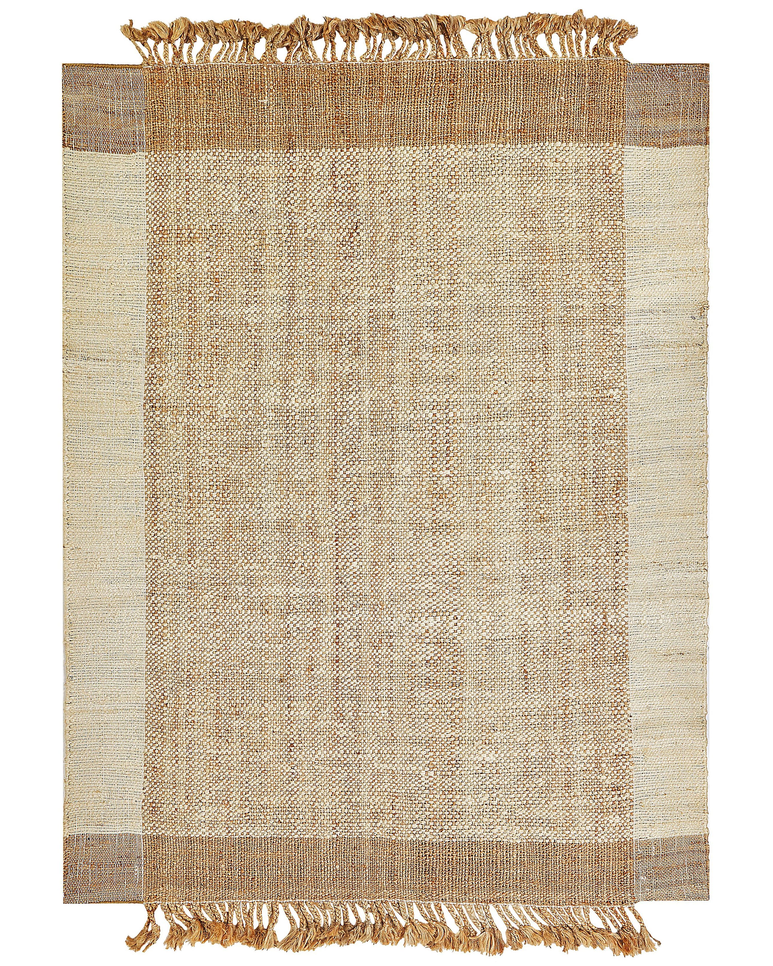 Rug DEDEMLI Beige 160 x 230 cm Jute