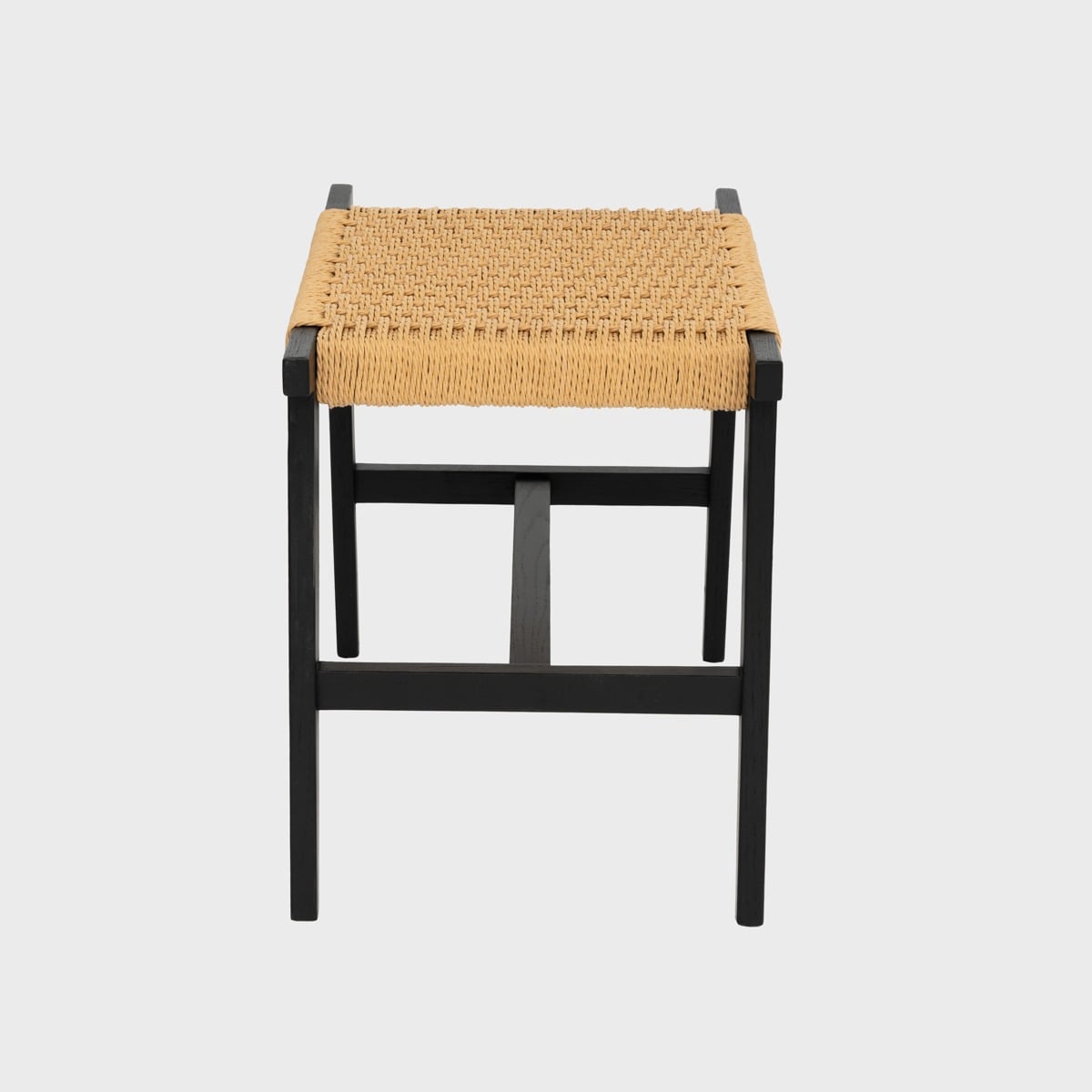 Taboret NOVUM drewniany dębowy naturalny 52x34x42 cm