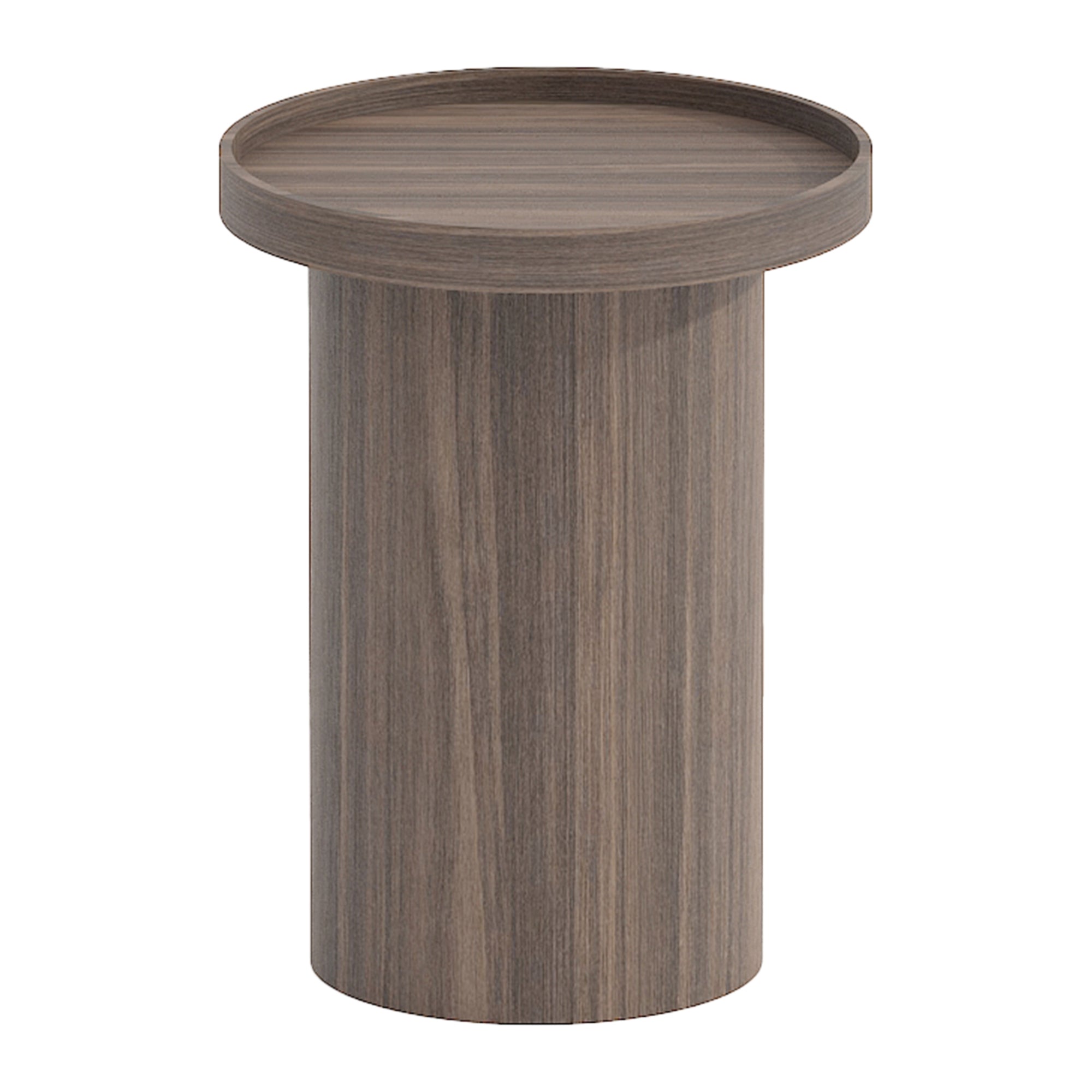 Blokker Brik Bijzettafel Ø 40 cm - Walnoot