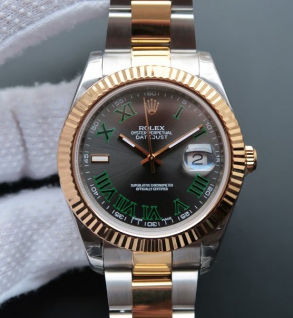 Replica Rolex DateJust II SS/YG Gray Dial on SS/YG Bracelet A3136 - Elite Watch Atelier