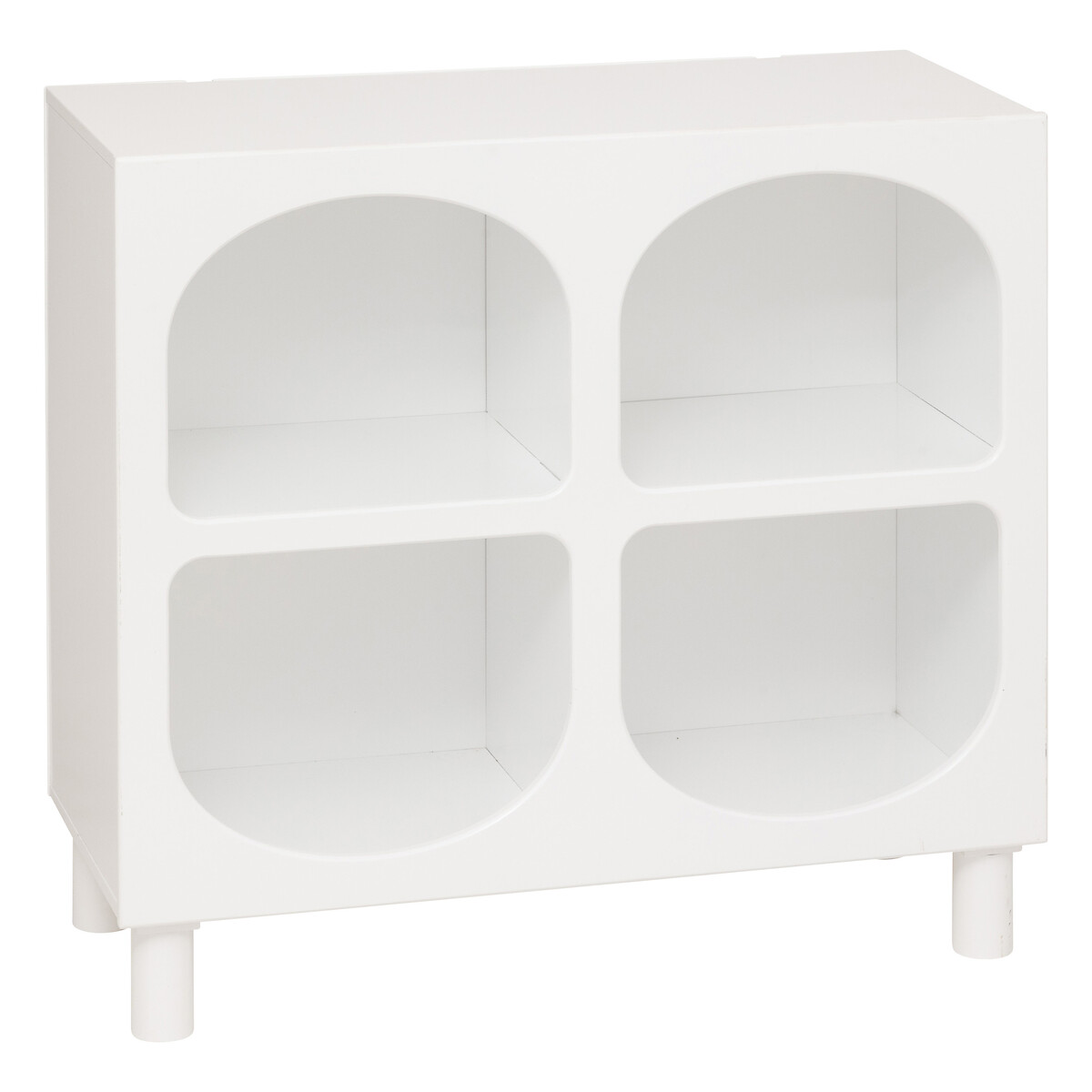 4-compartment shelf "Tara" White, 76x70x32 cm