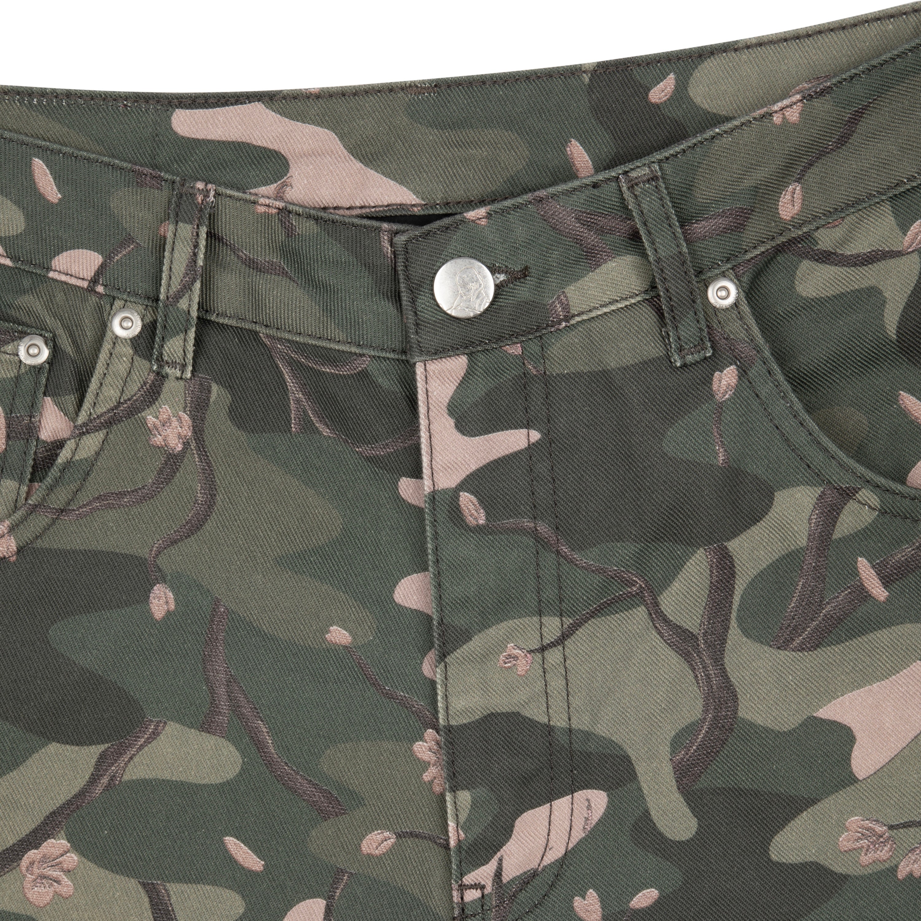 "blossom camo" Denim