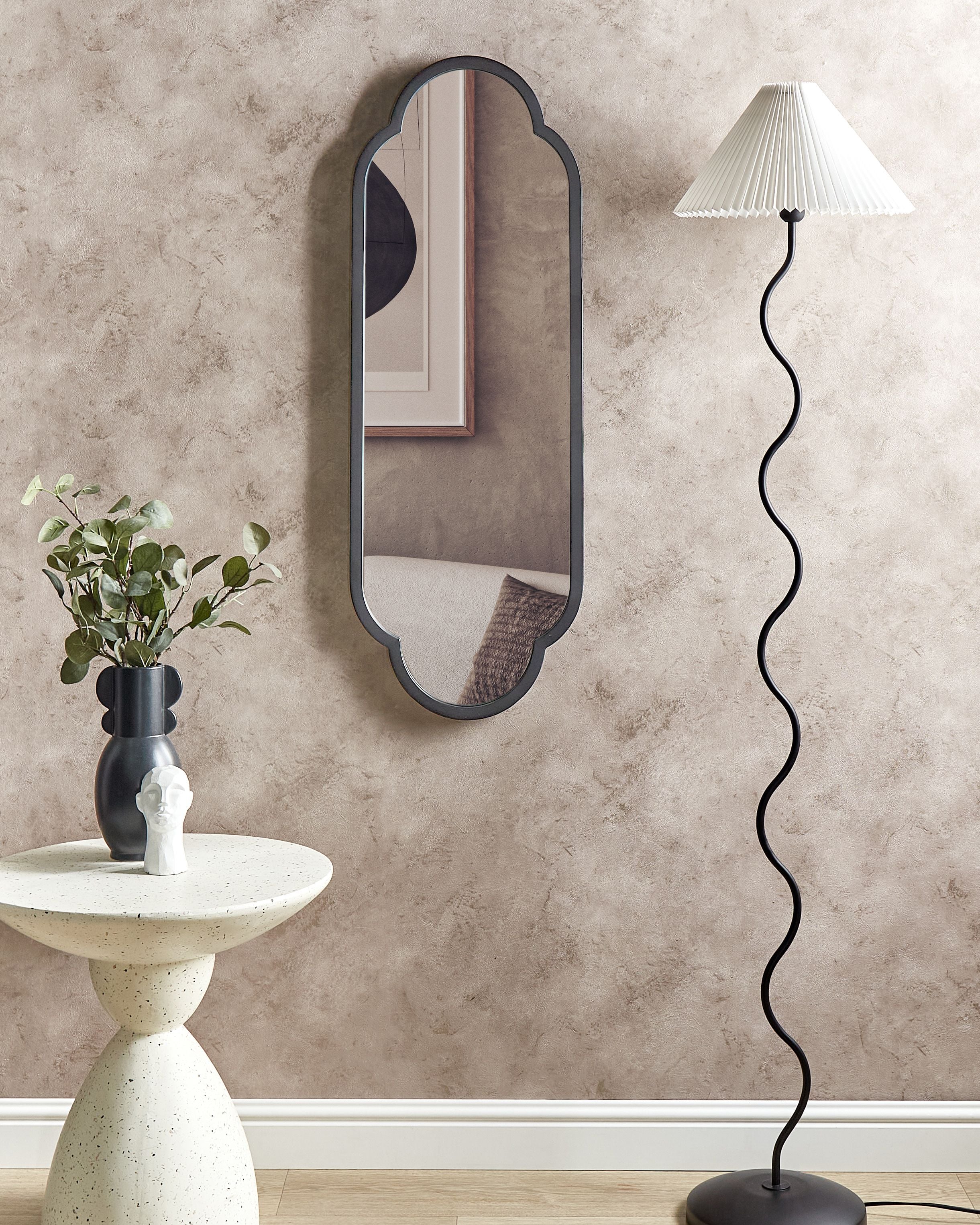 Wall Mirror TROUY 40 cm 102 cm Metal Black