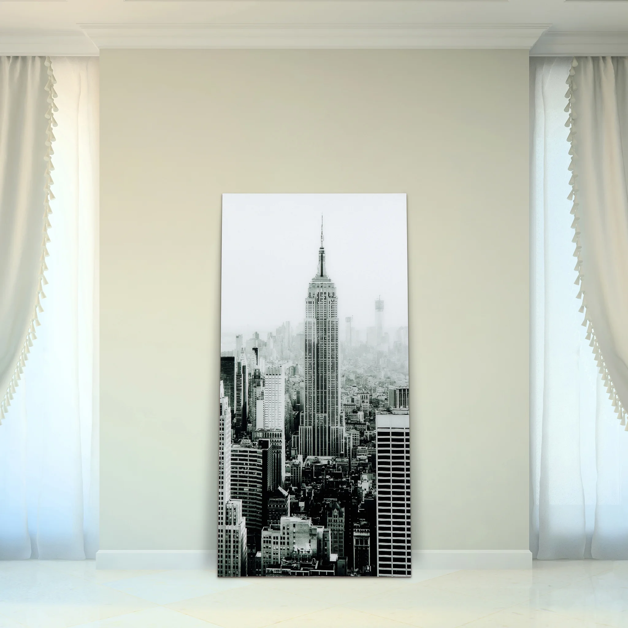 Empire Art Direct Blue Splash Frameless Free Floating Tempered Glass Panel Graphic Wall Art, 72" x 36", Ready to Hang - Image 31