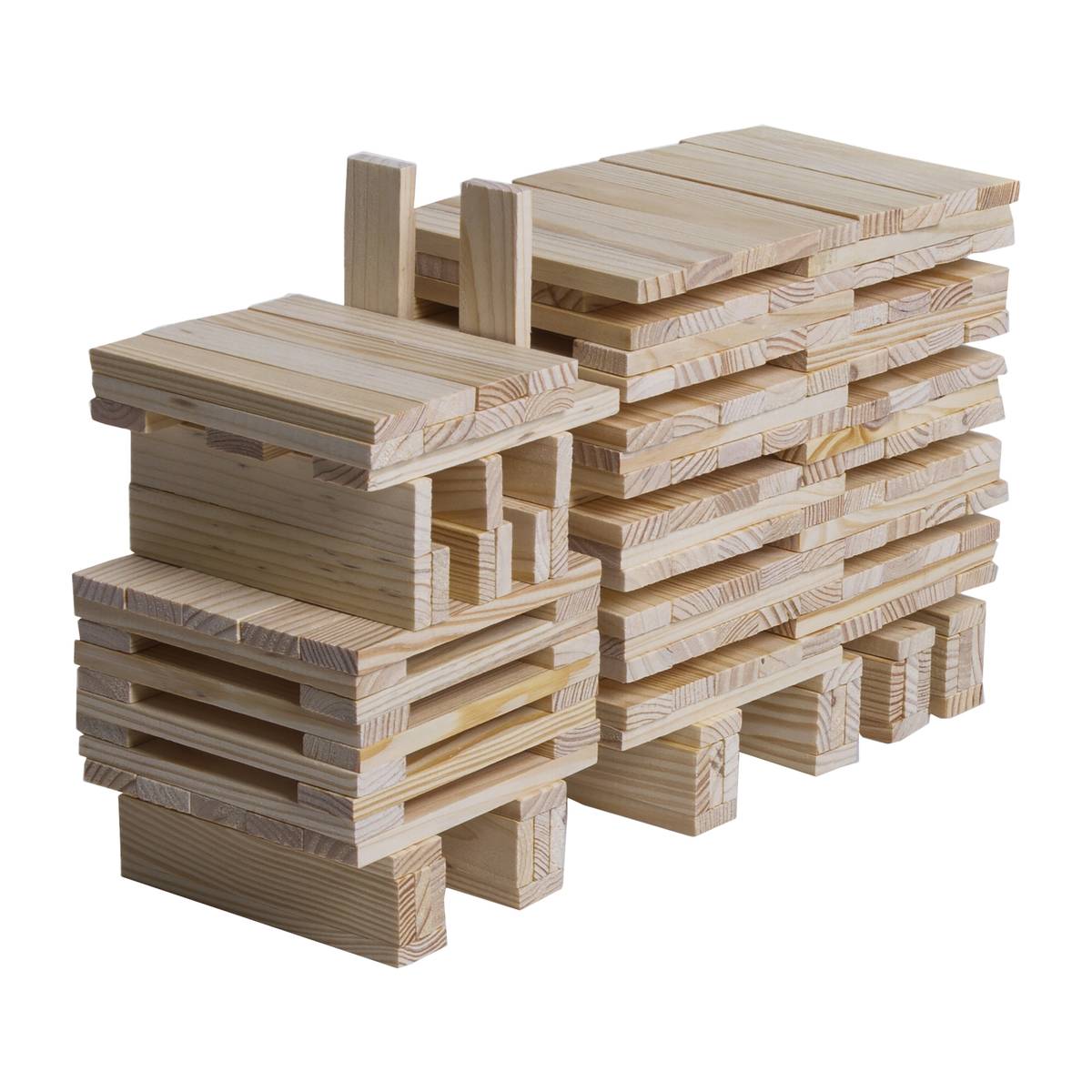 Set of 200 planks Wood, L.11,8 cm