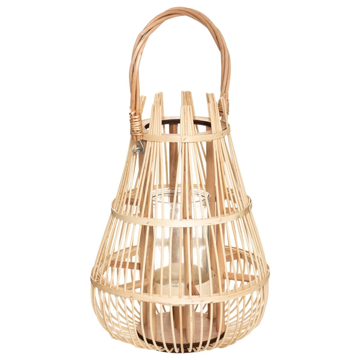 Lantern "Basket" Rattan, H.38 cm
