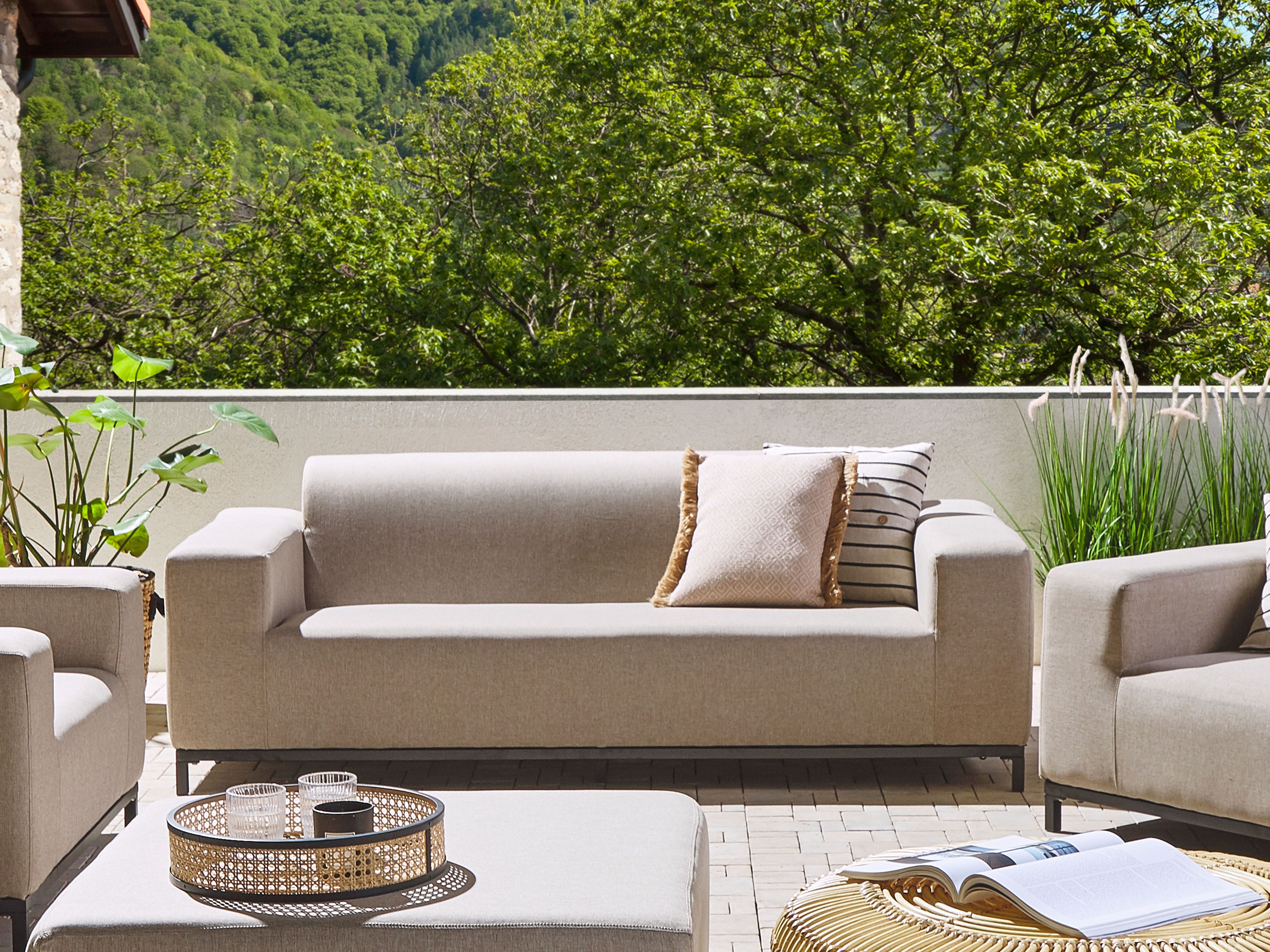 Garden Sofa 3 Seater ROVIGO Beige