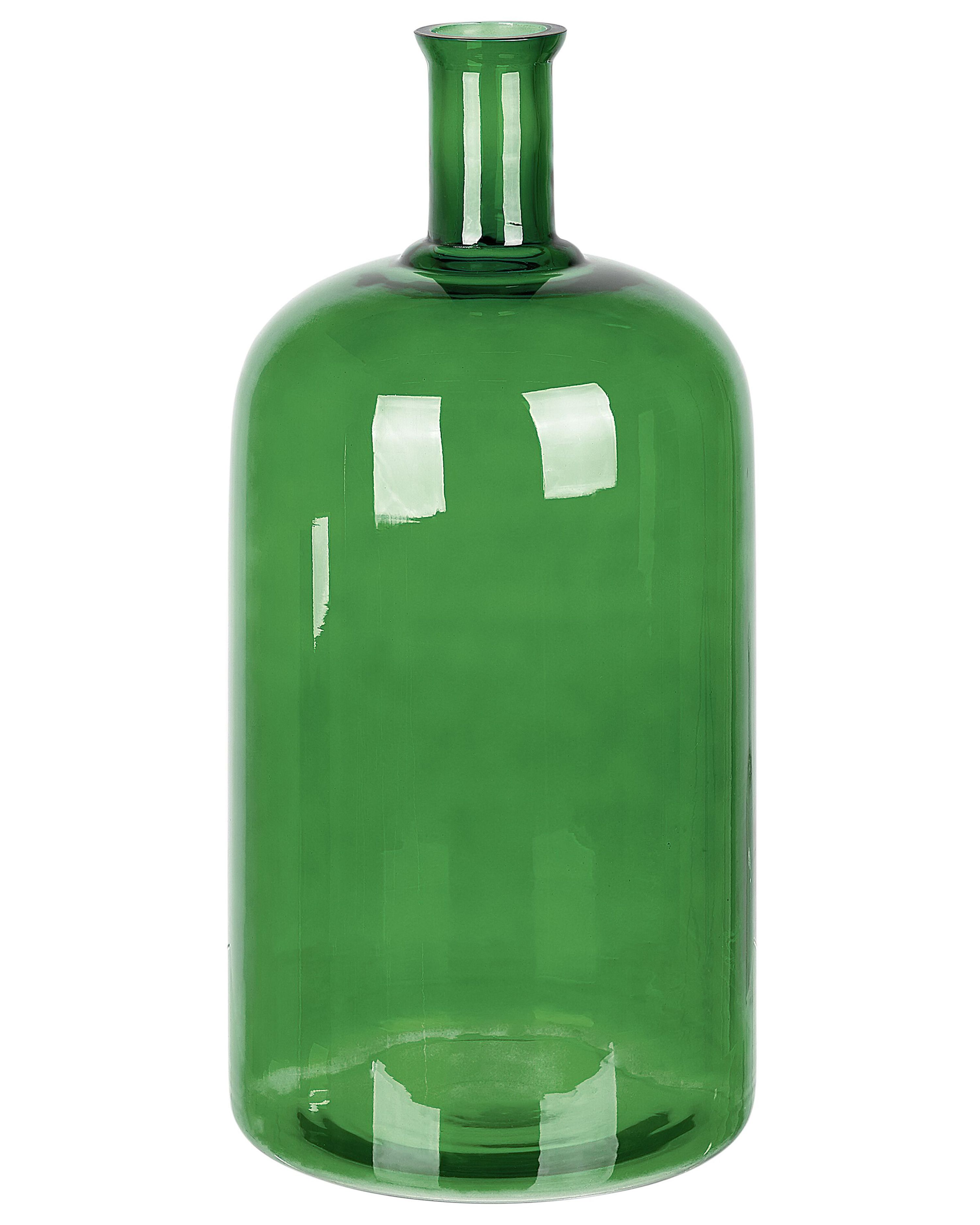 Flower Vase KORMA Glass 45 cm Emerald Green