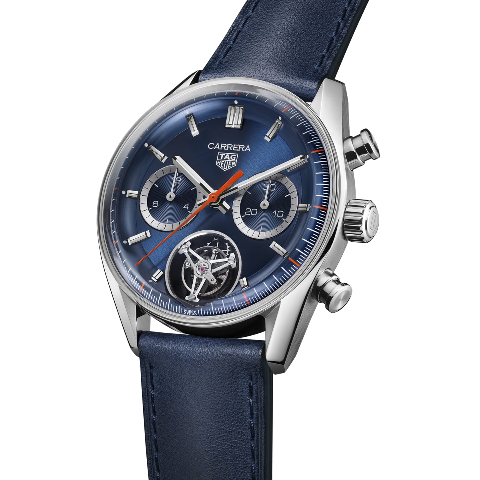 TAG Heuer Replica Watch CARRERA Chronograph Tourbillon Automatic 42 mm Steel(1:1 replica) - Top club