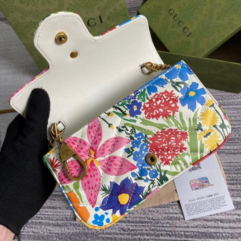 Replica Gucci Ken Scott Print Gg Marmont Super Mini Bag 4764331:1High-quality replica