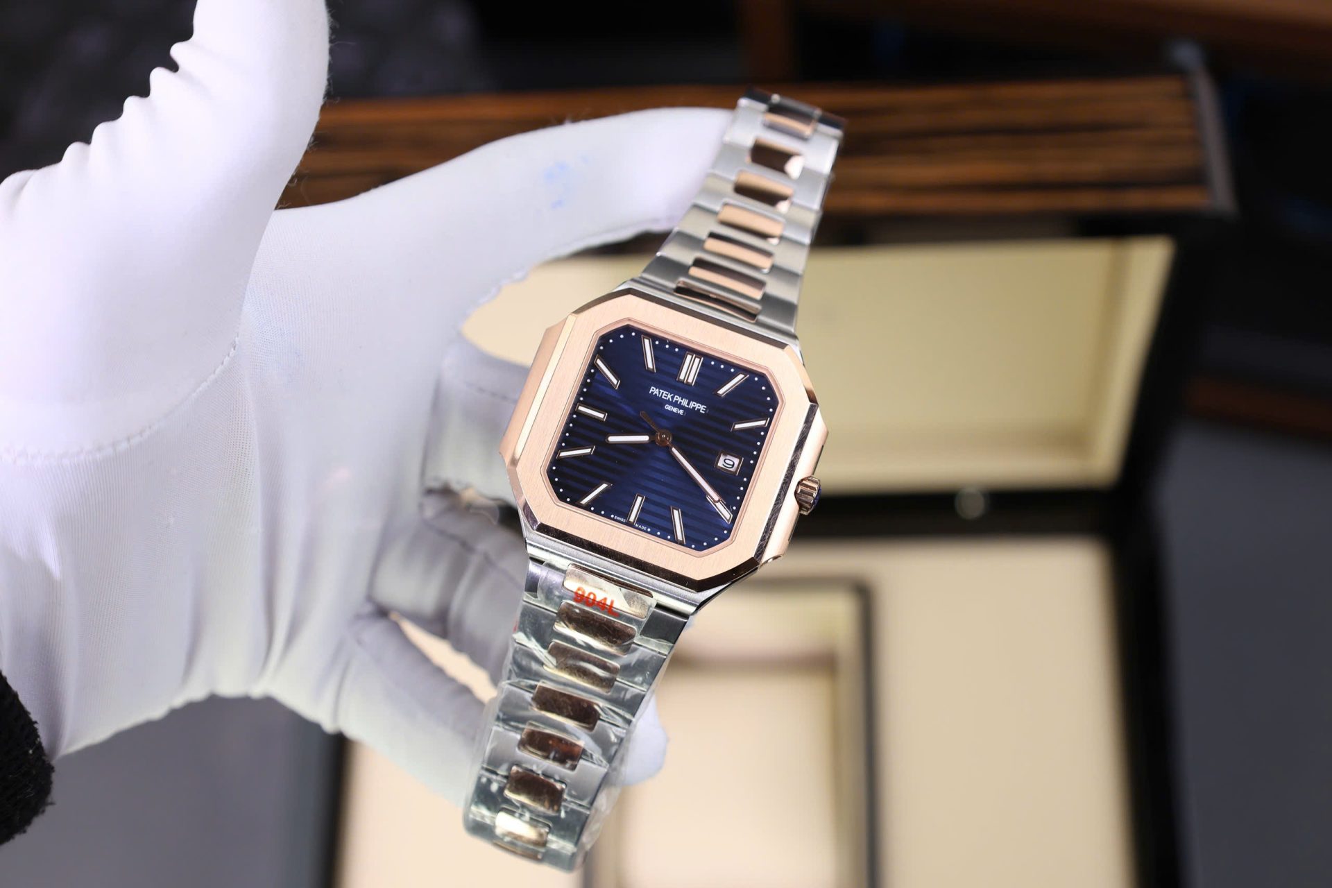 Patek Philippe Cubitus 5821 Demi Rose Gold Replica 11 Watch Dial Blue 45mm - Top club