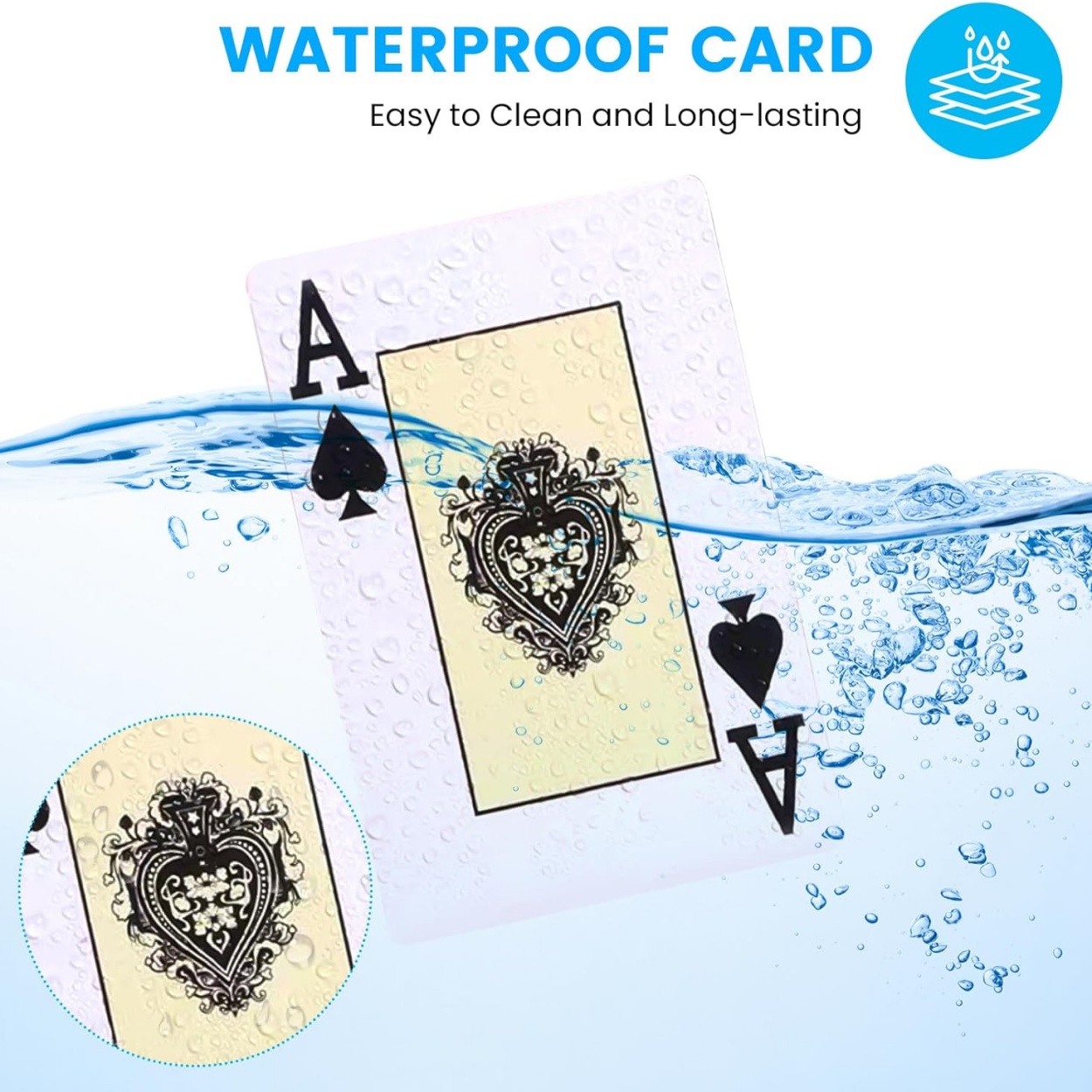 Extra Large Floating Games Table with Waterproof Playing Cards, Inflatable Pool Bar for Adults,Inflatable Food Drink Holder