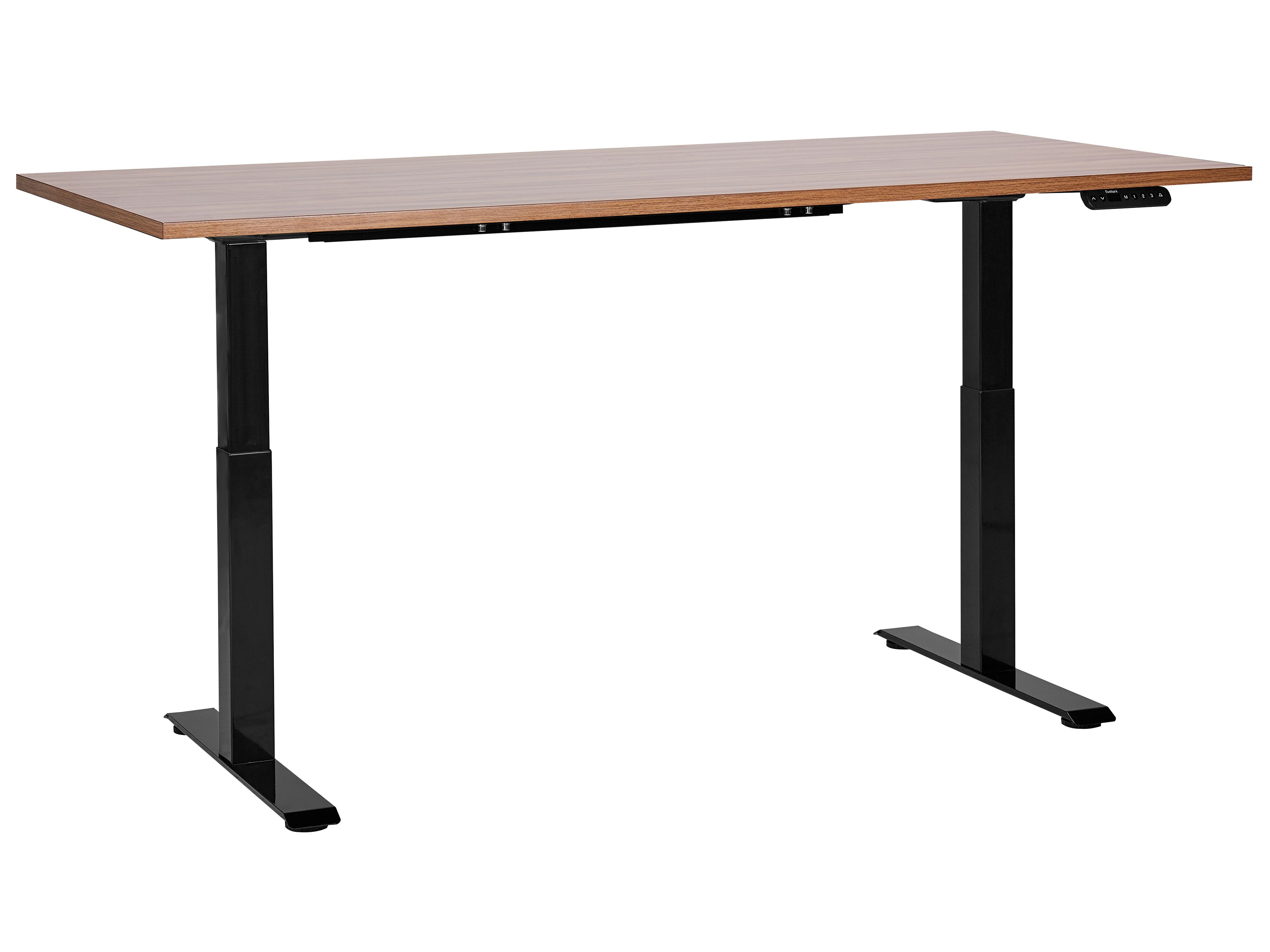 Electric Adjustable Standing Desk DESTINES Brown/ Black 180 cm 80 cm