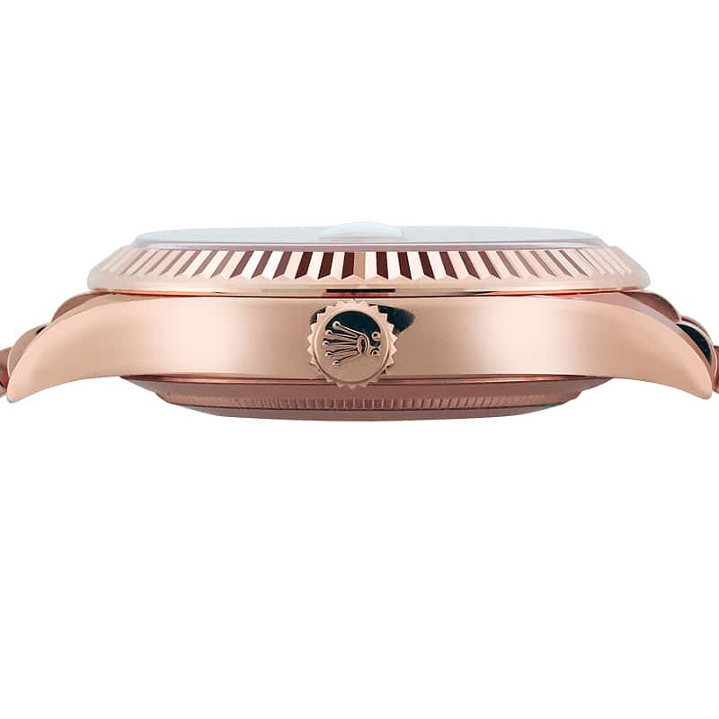 Rolex Day Date 228235 Rose Gold Chocolate Roman Dial Replica - Elite Watch Atelier
