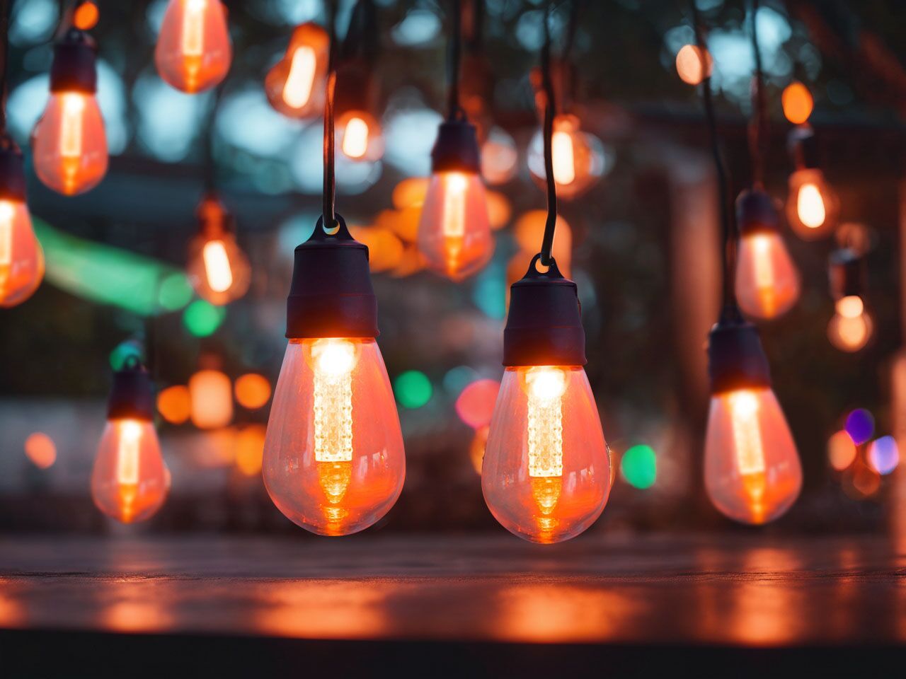 Outdoor String LED Lights ITILLEQ with App Multicolour
