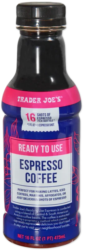 Ready to Use Espresso Coffee 16 Fl Oz Arabica Bold Flavor