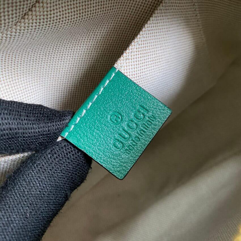 Replica Gucci Gg Marmont Small Shoulder Bag 447632 Green And Emerald Leather1:1High-quality replica