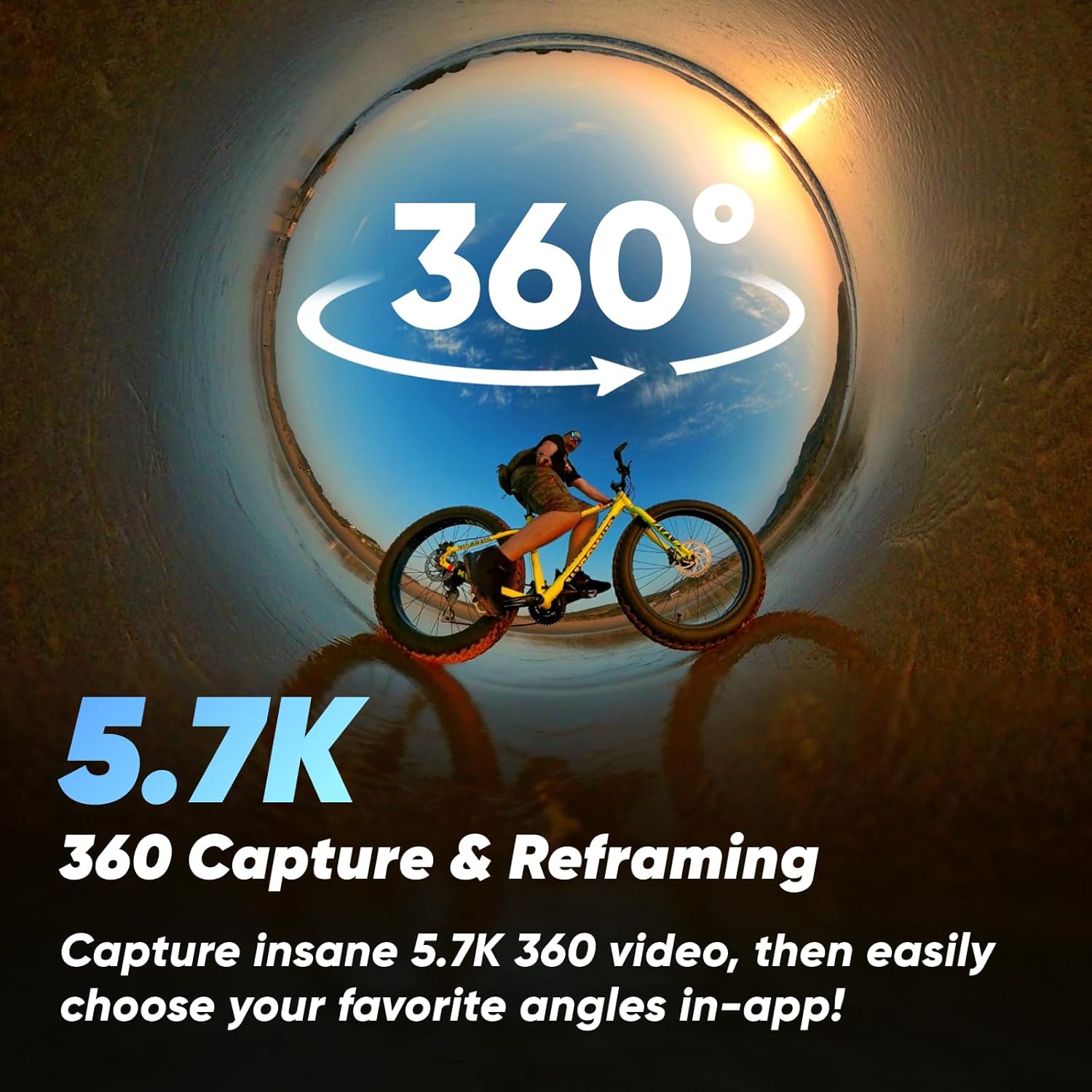 Insta360 X3-360 Action Camera with 5.7K 360 Active HDR Video  4K Single-Lens Camera  Waterproof  FlowState Stabilization  2.29