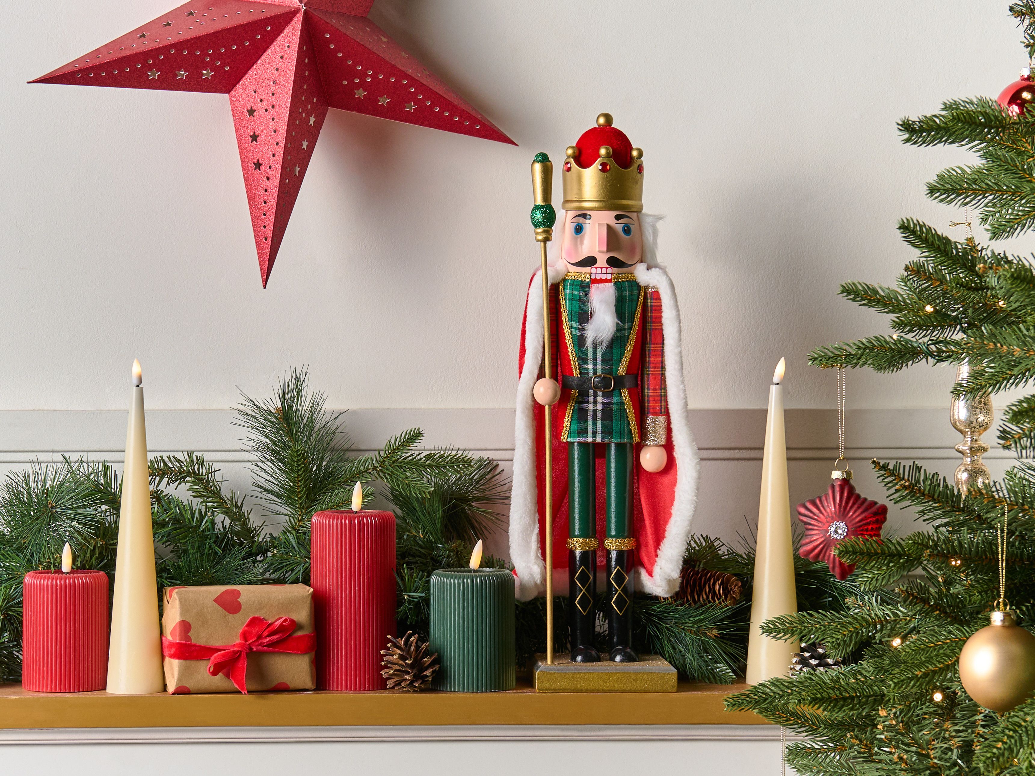 Figurine HALLSJON Nutcracker 50 cm Red/ Green