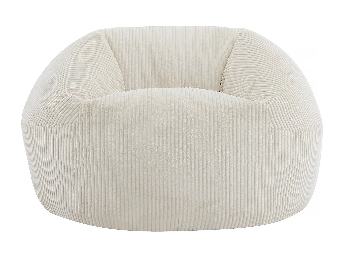 Pouf en velours côtelé  