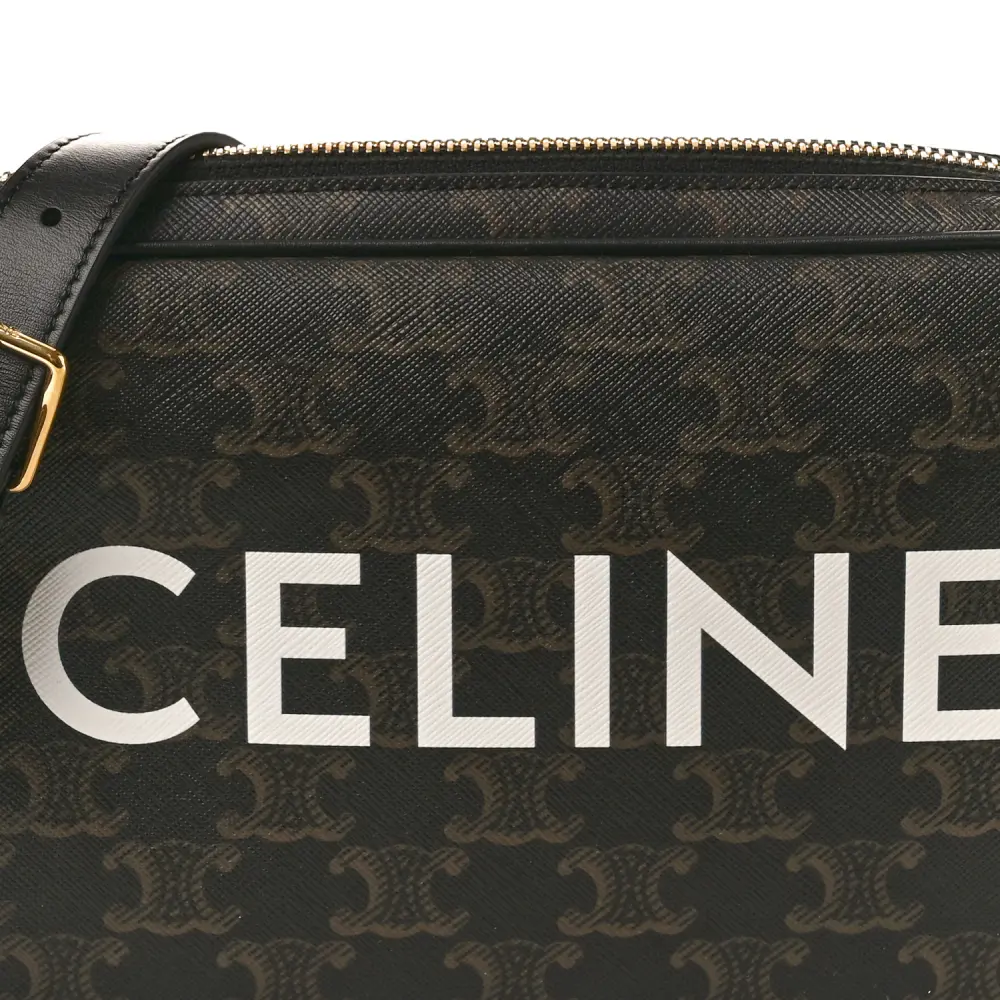 Superfake Black Celine Medium Messenger Handbag Replica1:1High-quality replica
