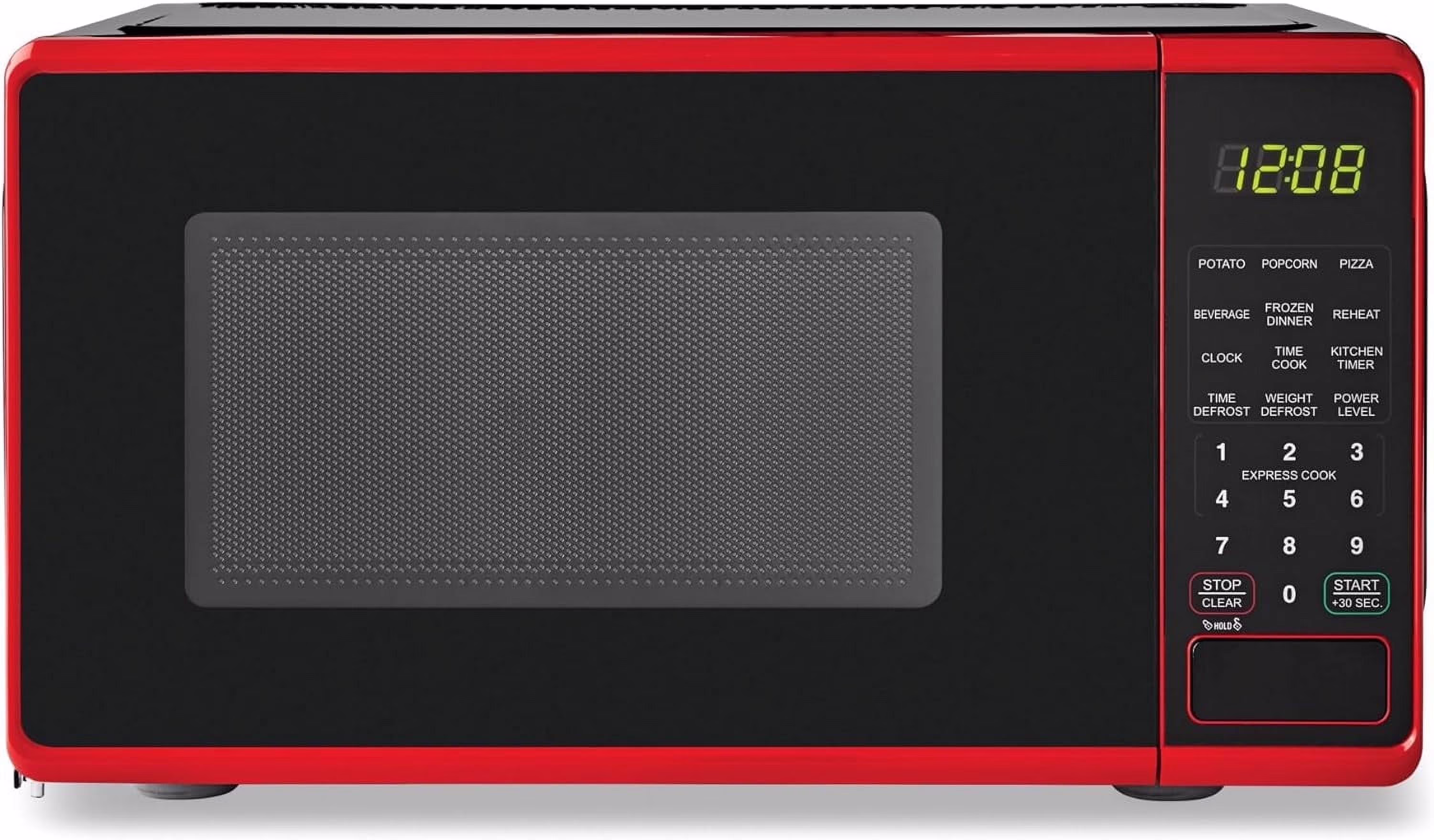 0.7 cu. ft. Countertop Microwave Oven, 700 Watts, New (Color : Red)