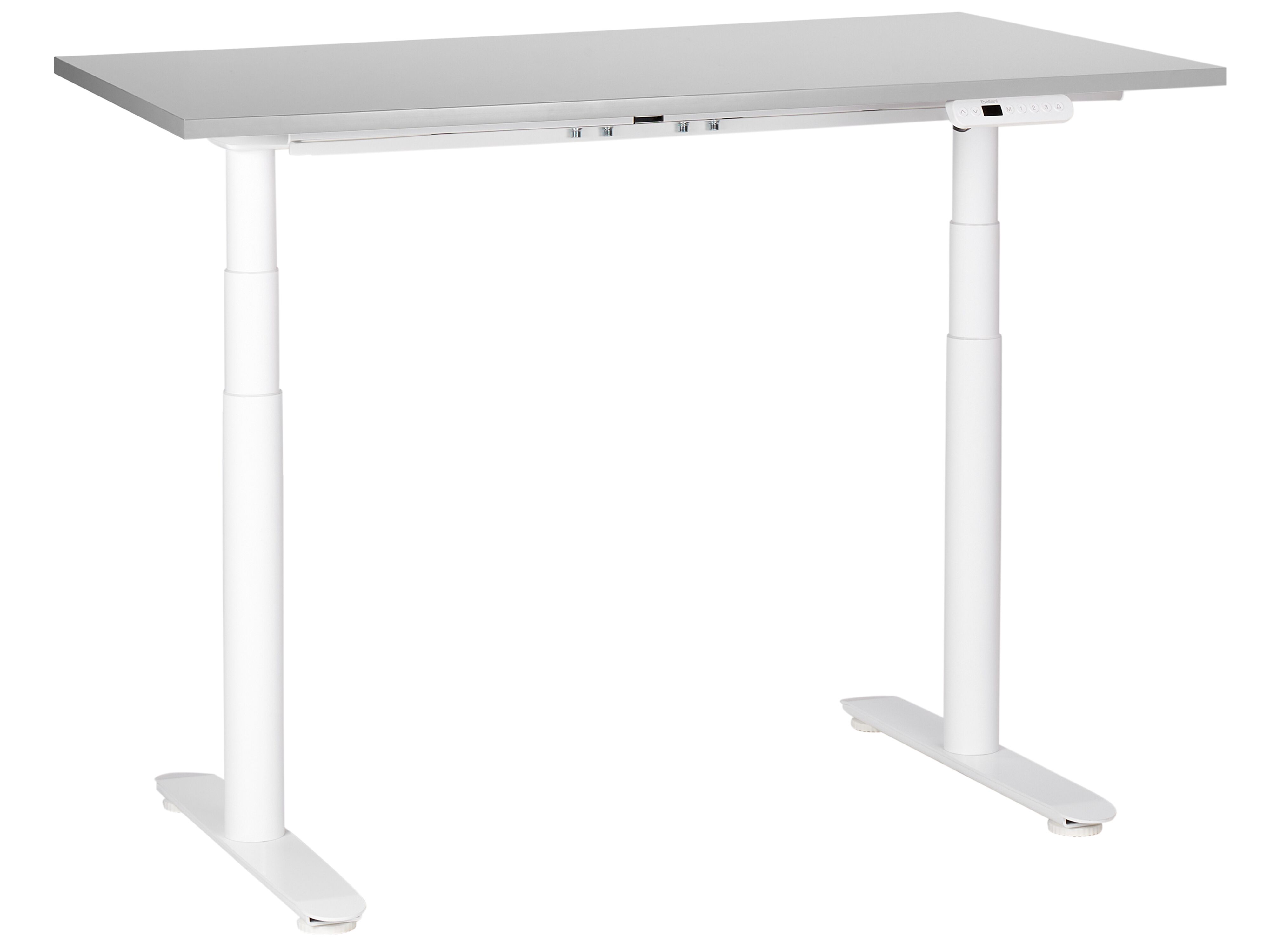 Electric Adjustable Standing Desk DESTINAS Grey/ White 120 cm 72 cm