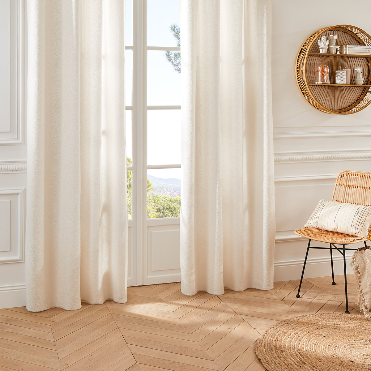 Curtain "Jaiko" White, 140x260 cm