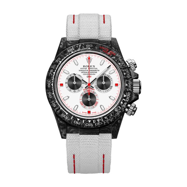 ROLEX Diw Daytona carbon speedster white 40mm oyster black(1:1 replica) - Top club