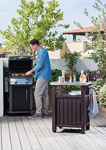 Keter Unity Outdoor Storage Table And Cabinet, 40 Gallons, Espresso Brown - Image 7 Keter Unity Outdoor Storage Table And Cabinet, 40 Gallons, Espresso Brown - Image 7