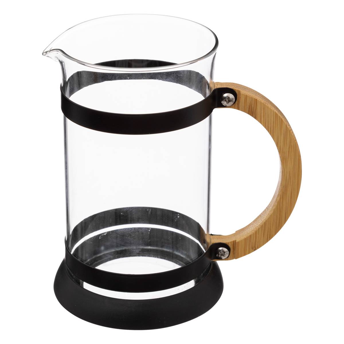 Coffee maker "Black Bamboo" 600 ml, Transparent